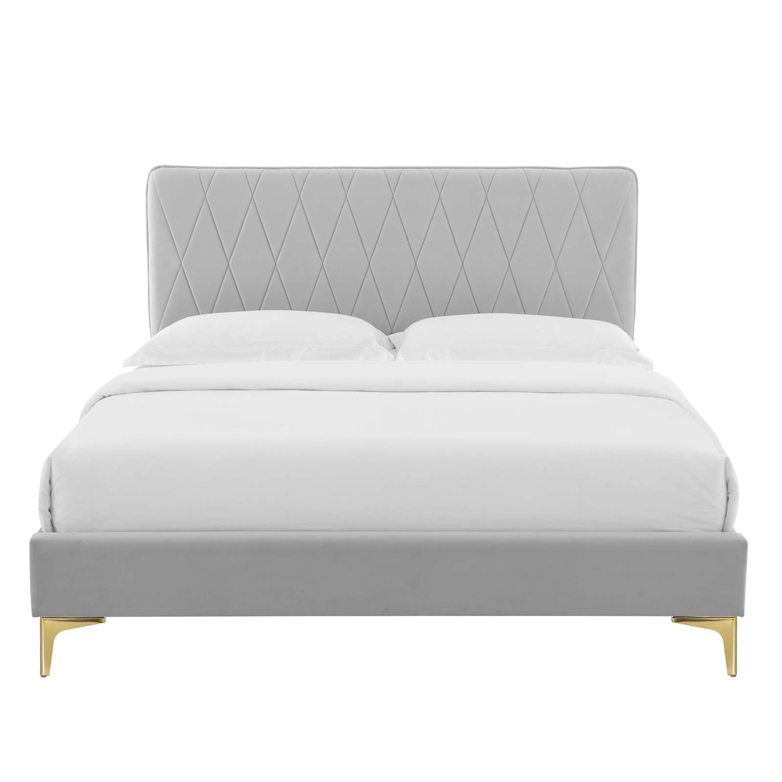 Modway Phillipa Performance Velvet Twin Platform Bed | Beds | Modishstore-21
