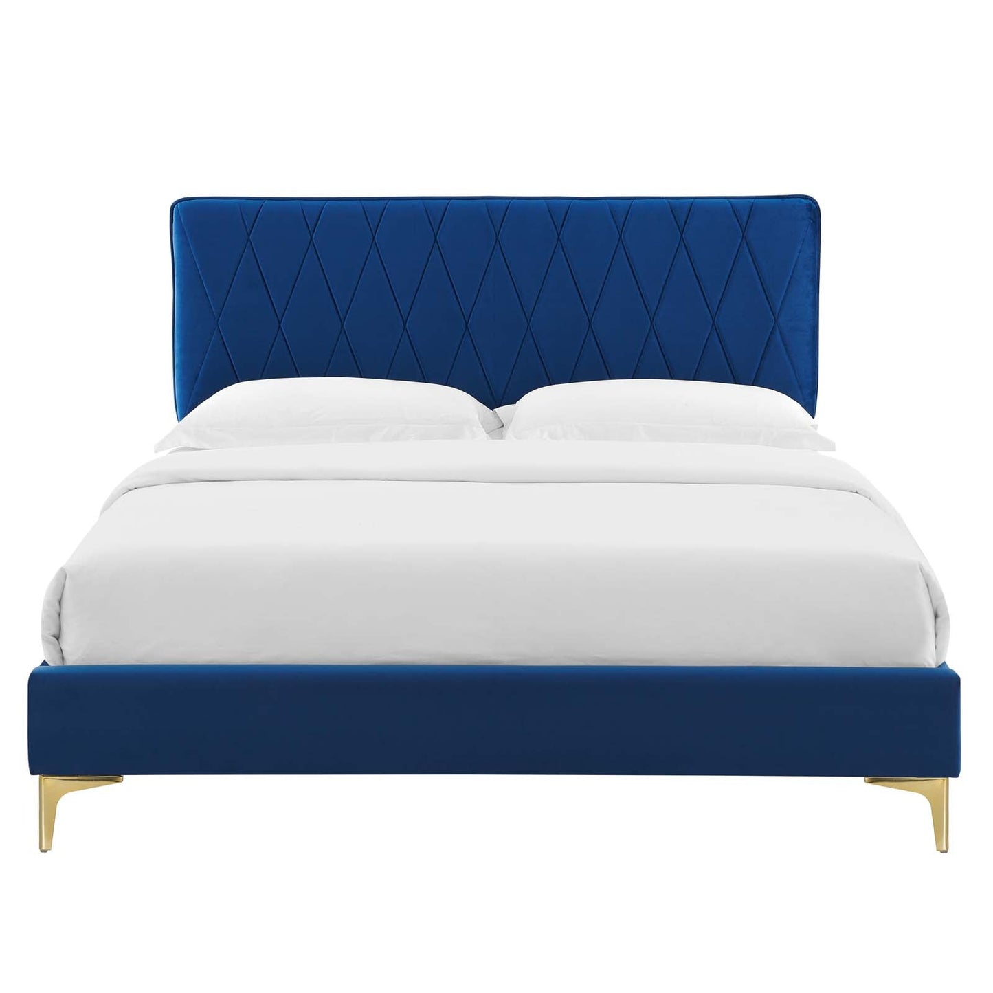 Modway Phillipa Performance Velvet Twin Platform Bed | Beds | Modishstore-35