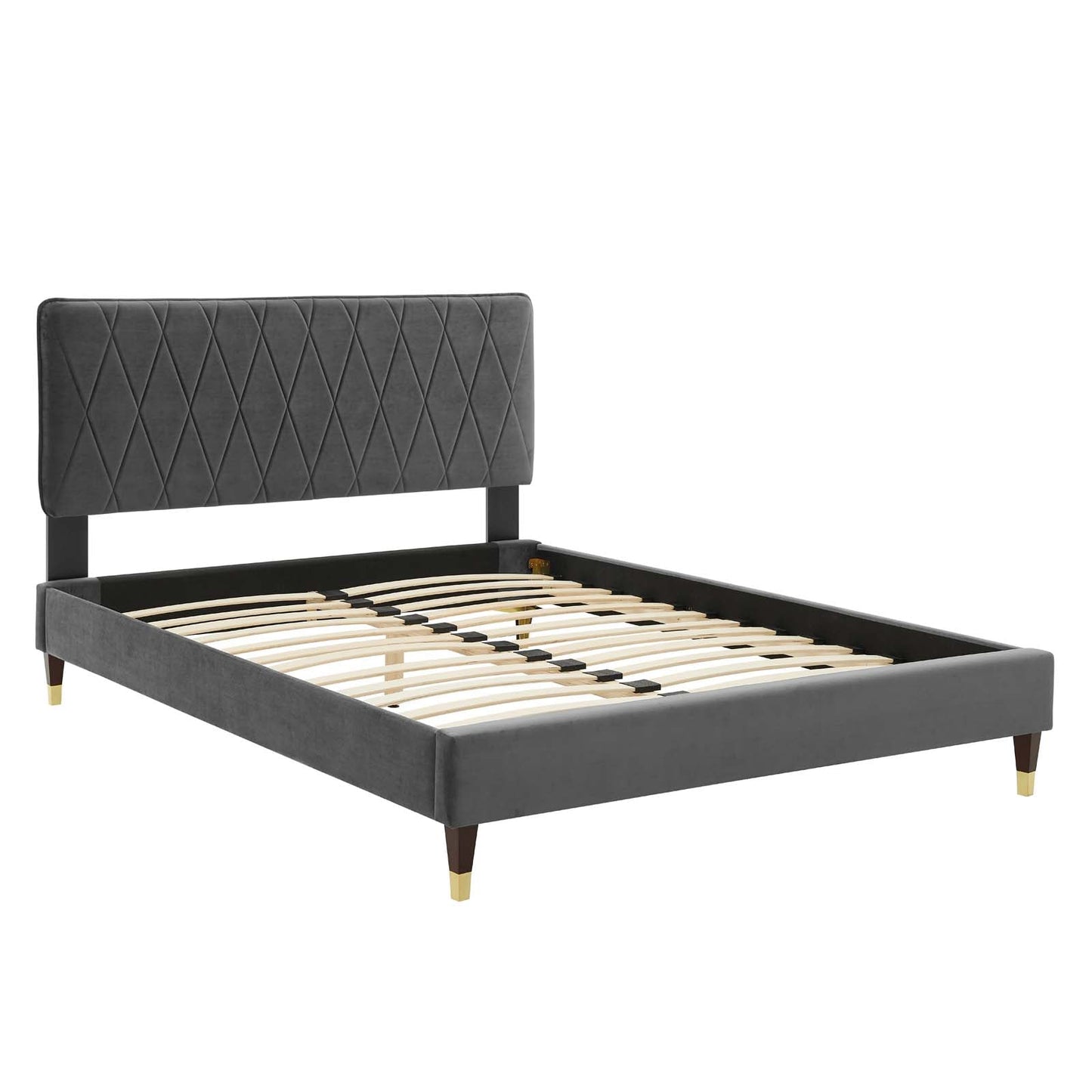 Modway Phillipa Performance Velvet Twin Platform Bed | Beds | Modishstore-3