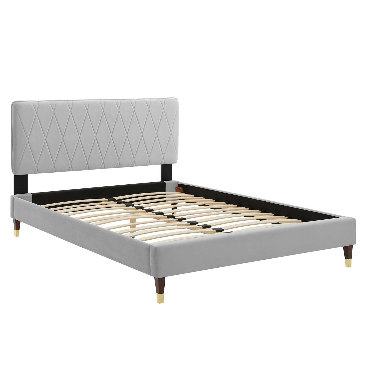 Modway Phillipa Performance Velvet Twin Platform Bed | Beds | Modishstore-17