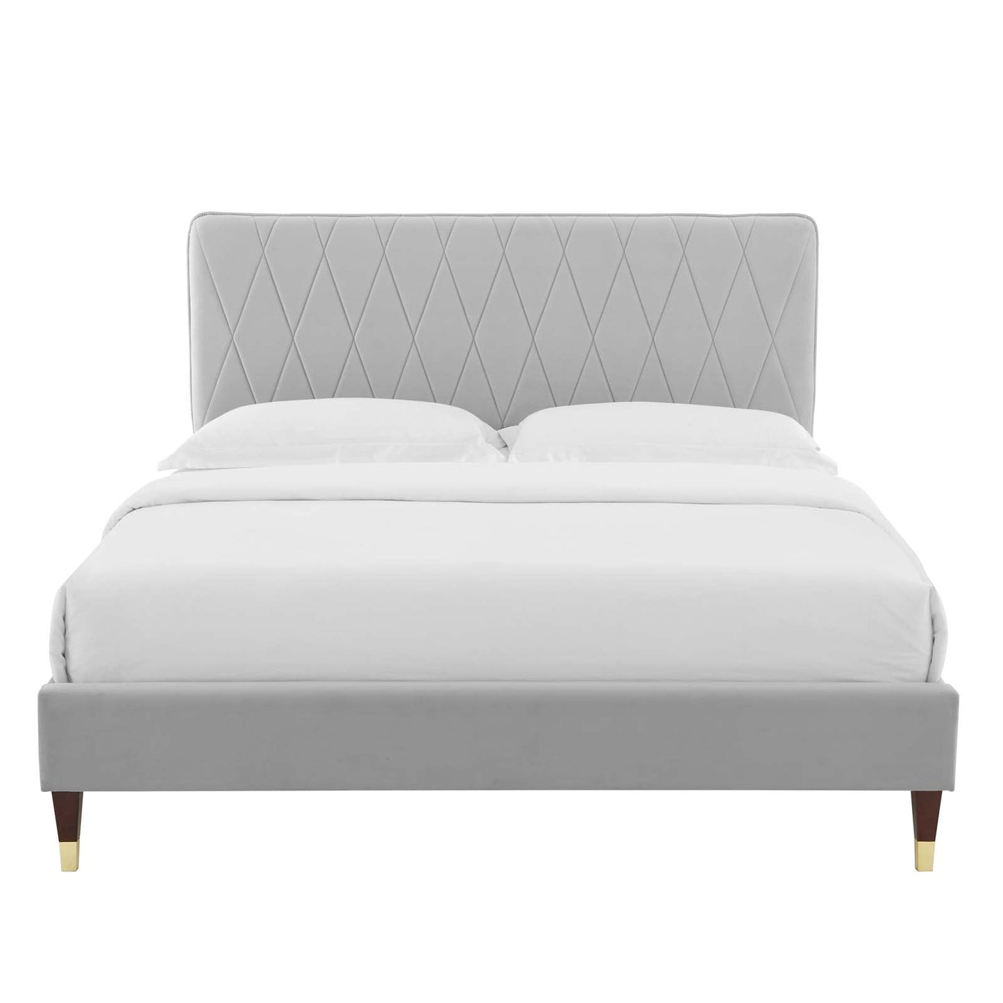 Modway Phillipa Performance Velvet Twin Platform Bed | Beds | Modishstore-21