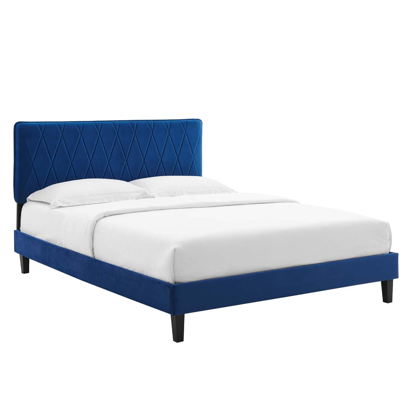 Modway Phillipa Performance Velvet Twin Platform Bed | Beds | Modishstore-30