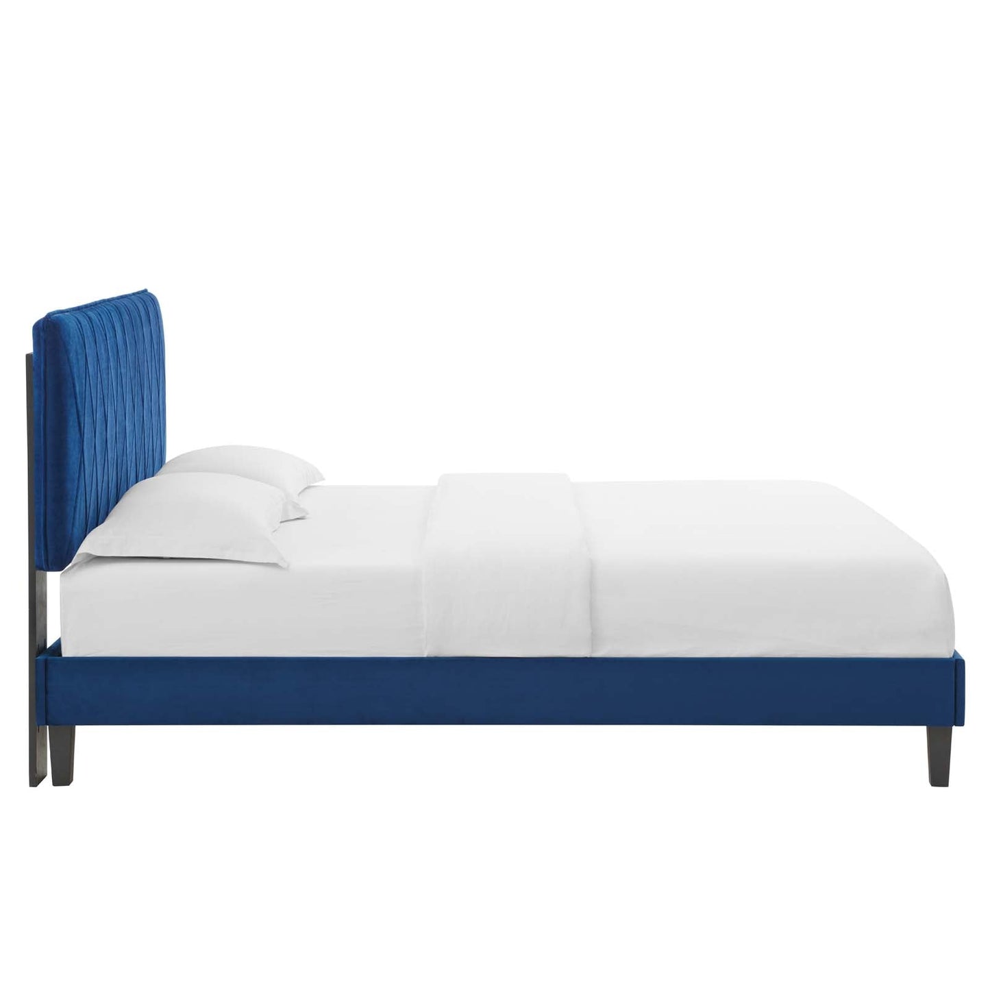 Modway Phillipa Performance Velvet Twin Platform Bed | Beds | Modishstore-35