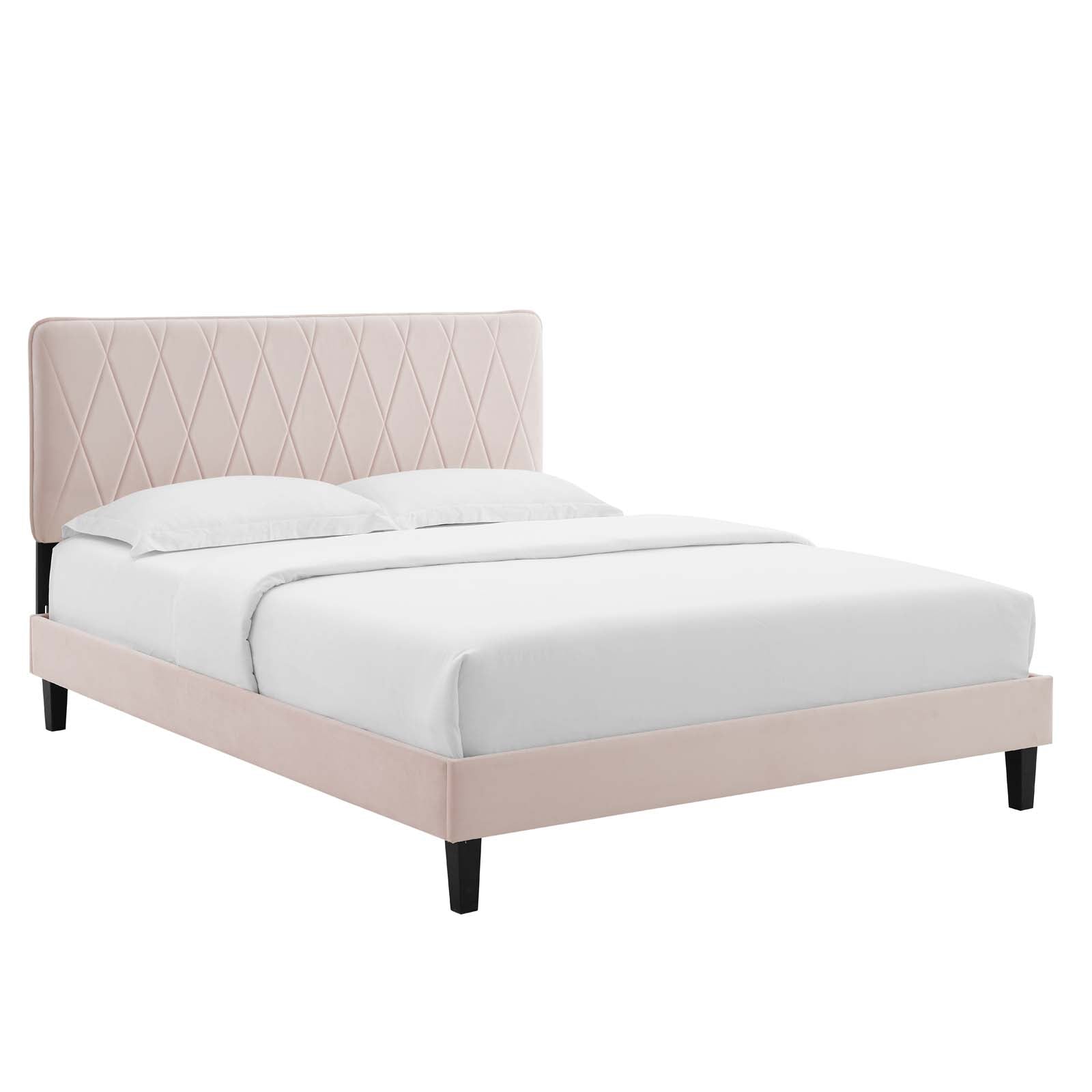 Modway Phillipa Performance Velvet Twin Platform Bed | Beds | Modishstore-37