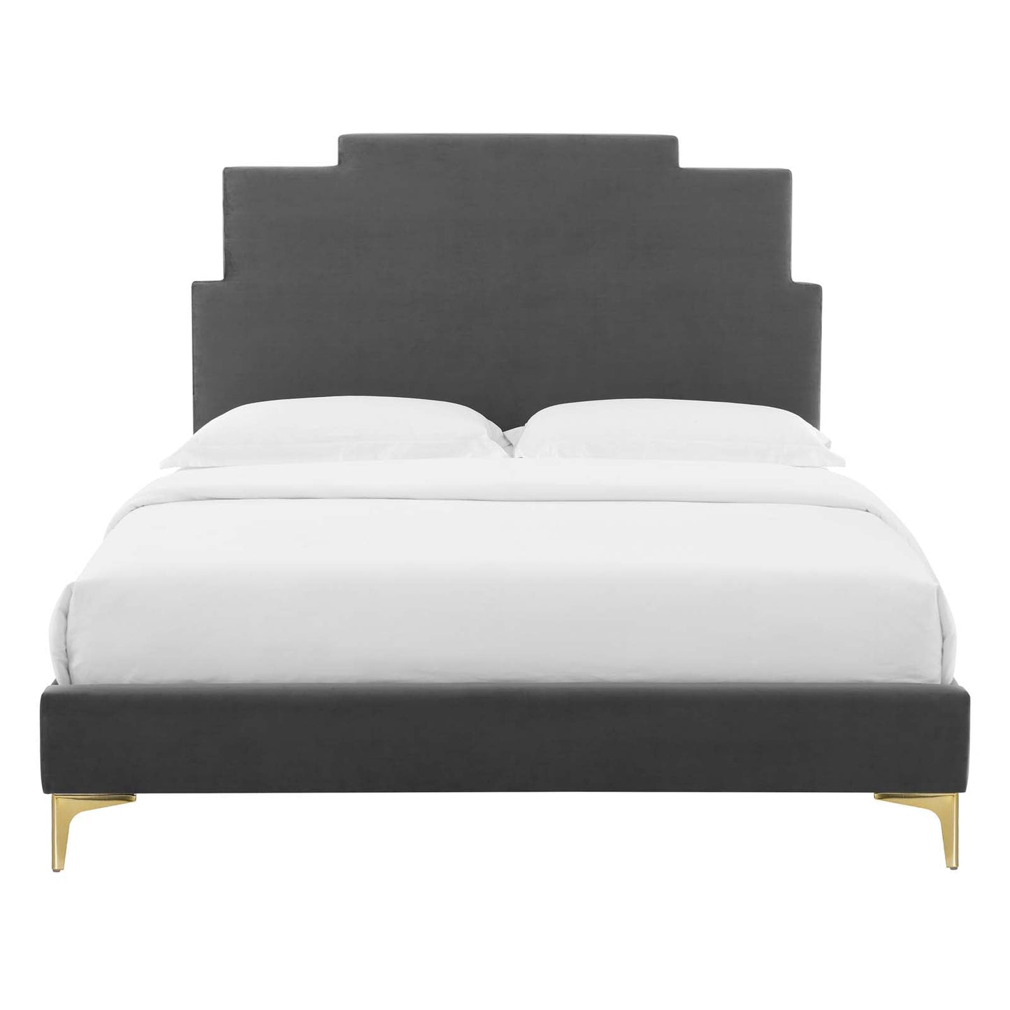 Modway Lindsey Performance Velvet Full Platform Bed | Beds | Modishstore-7