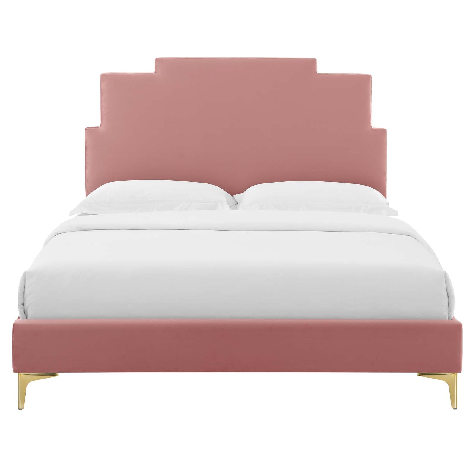 Modway Lindsey Performance Velvet Full Platform Bed | Beds | Modishstore-14