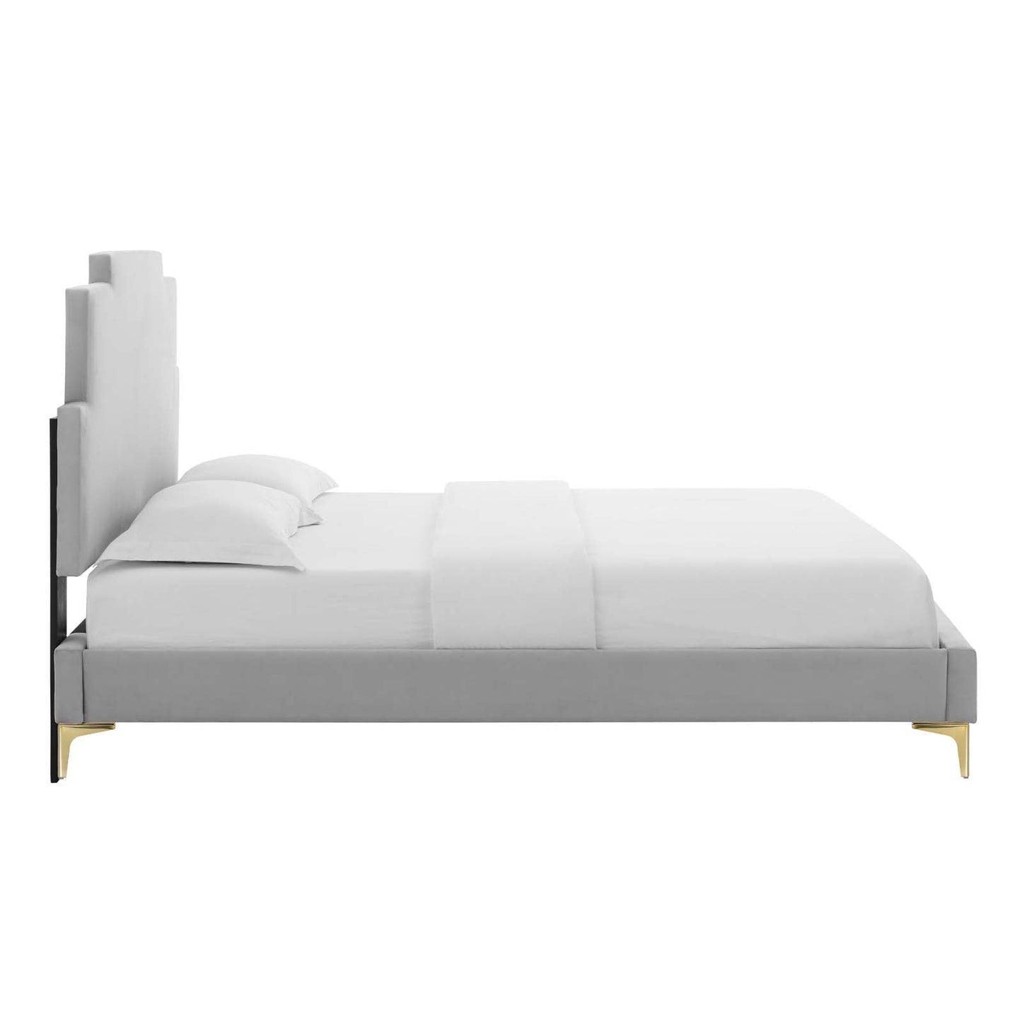 Modway Lindsey Performance Velvet Full Platform Bed | Beds | Modishstore-20