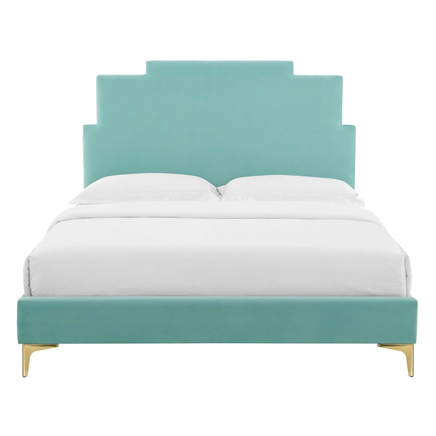 Modway Lindsey Performance Velvet Full Platform Bed | Beds | Modishstore-28
