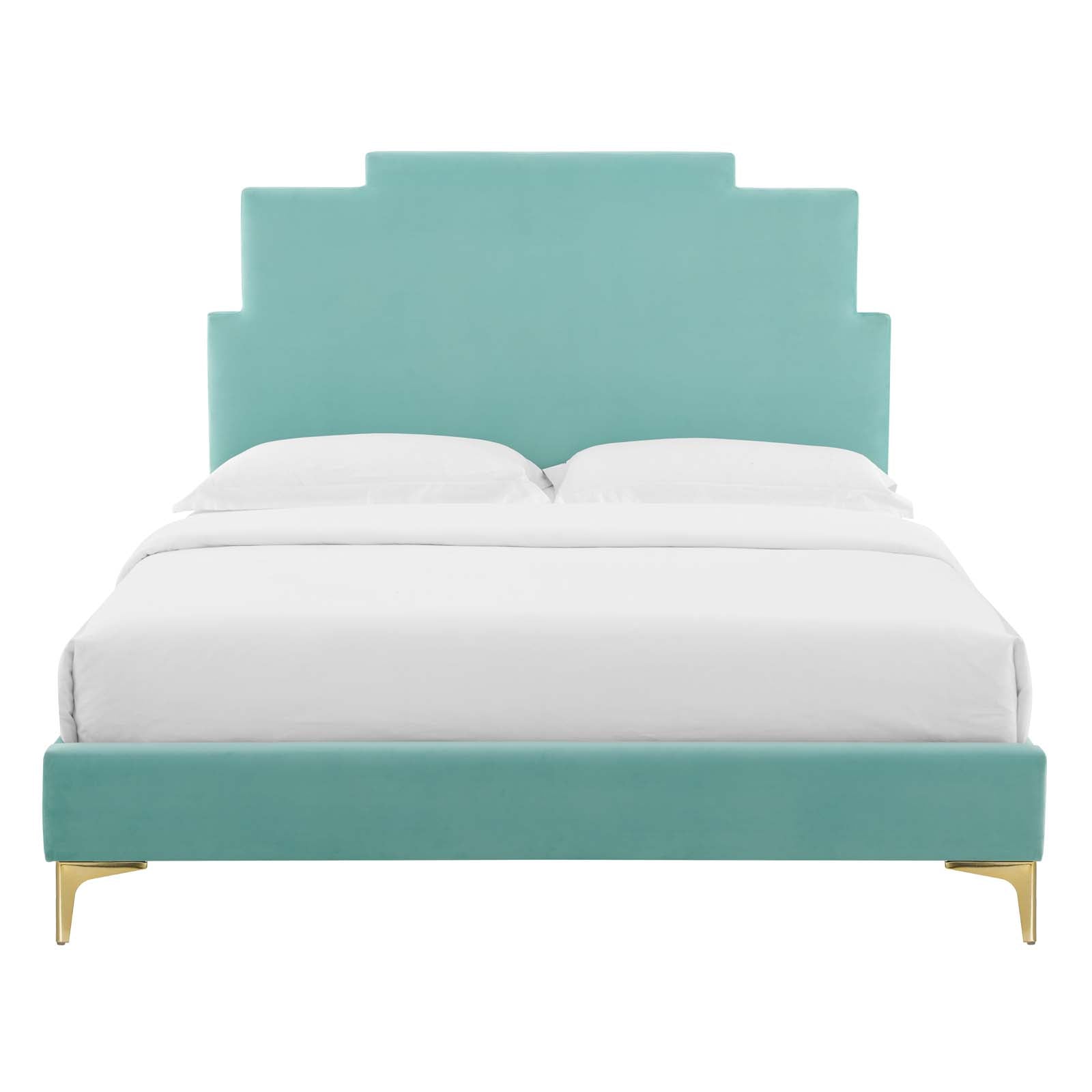 Modway Lindsey Performance Velvet Full Platform Bed | Beds | Modishstore-28