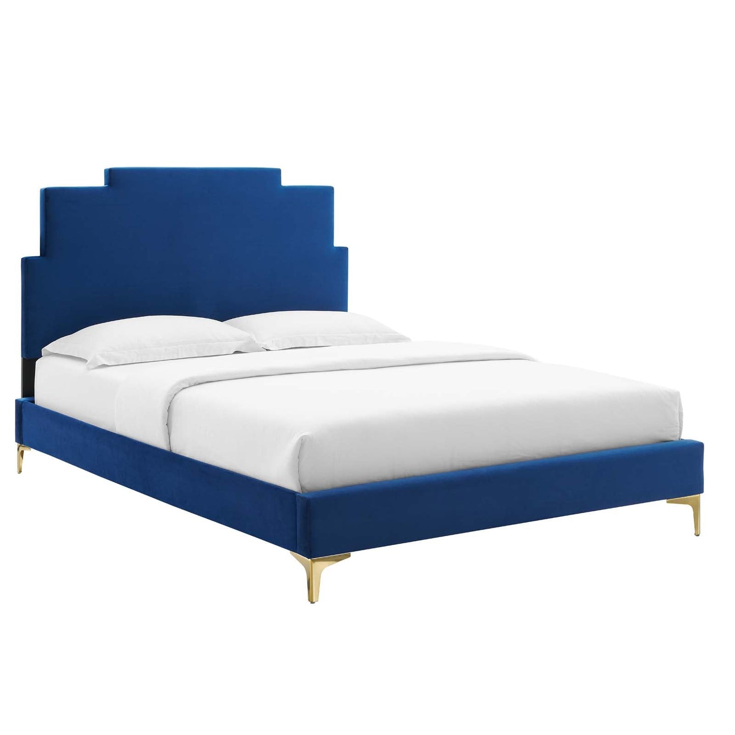 Modway Lindsey Performance Velvet Full Platform Bed | Beds | Modishstore-30