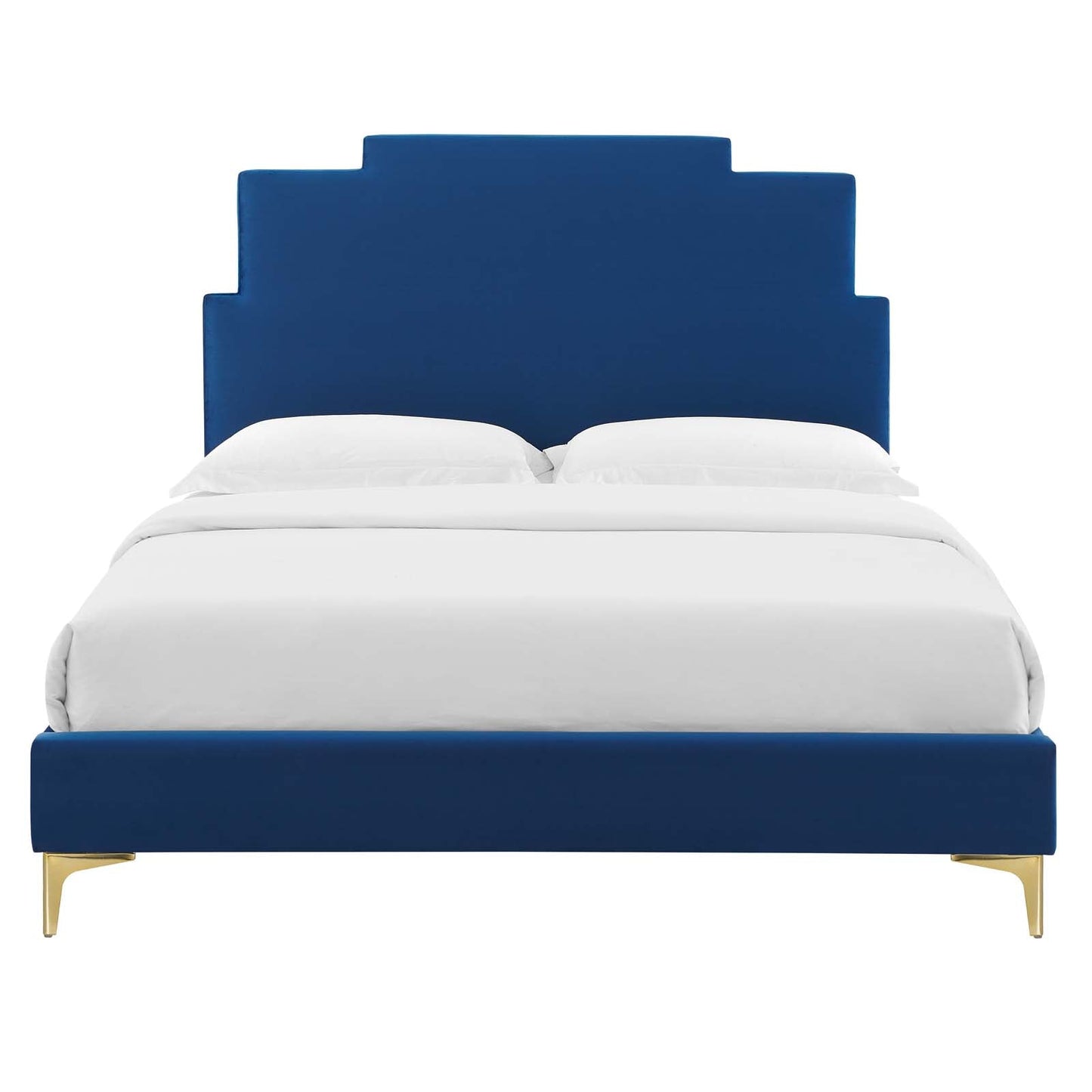 Modway Lindsey Performance Velvet Full Platform Bed | Beds | Modishstore-35