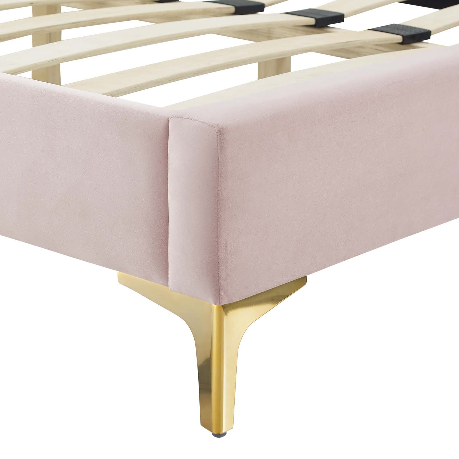 Modway Lindsey Performance Velvet Full Platform Bed | Beds | Modishstore-39