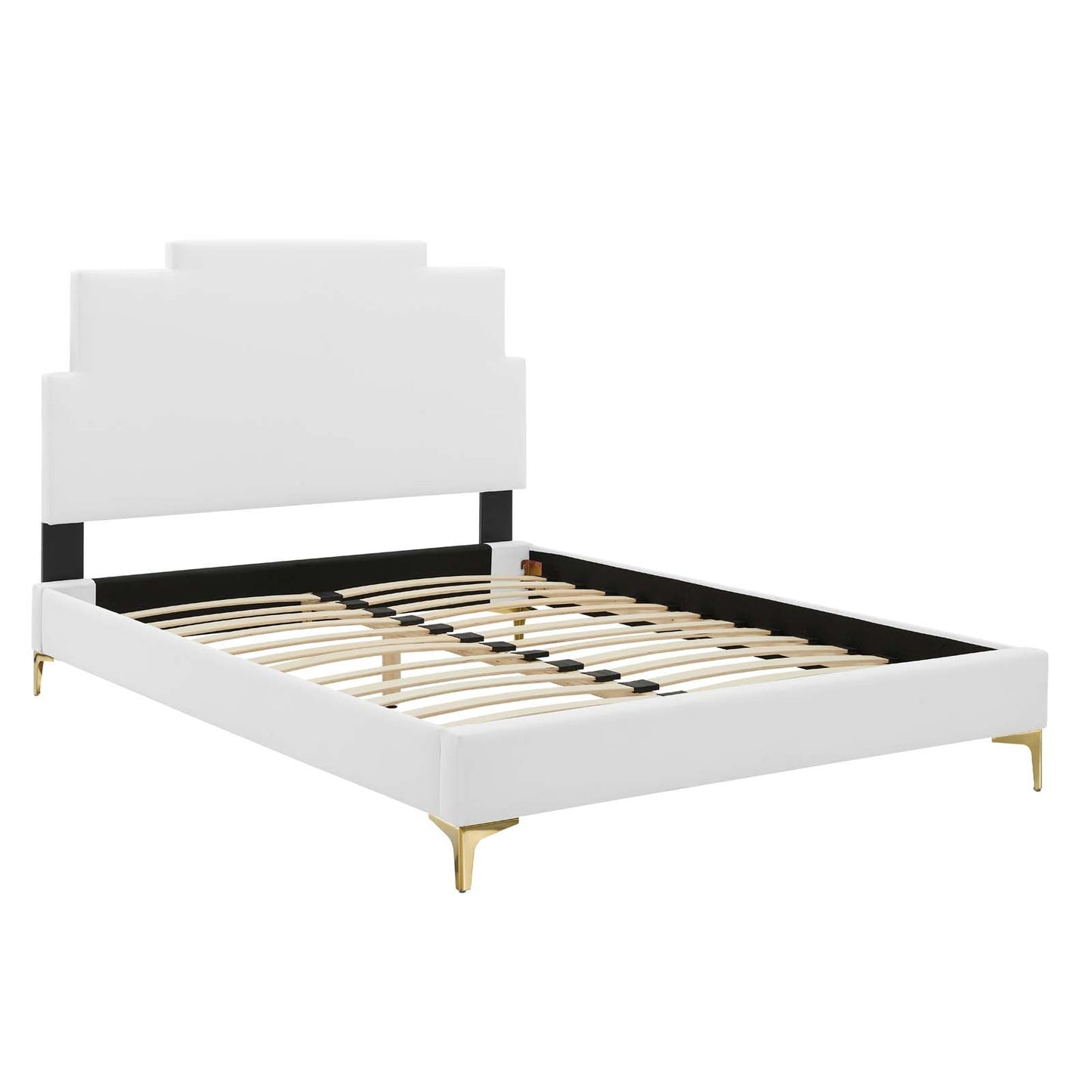 Modway Lindsey Performance Velvet Full Platform Bed | Beds | Modishstore-52
