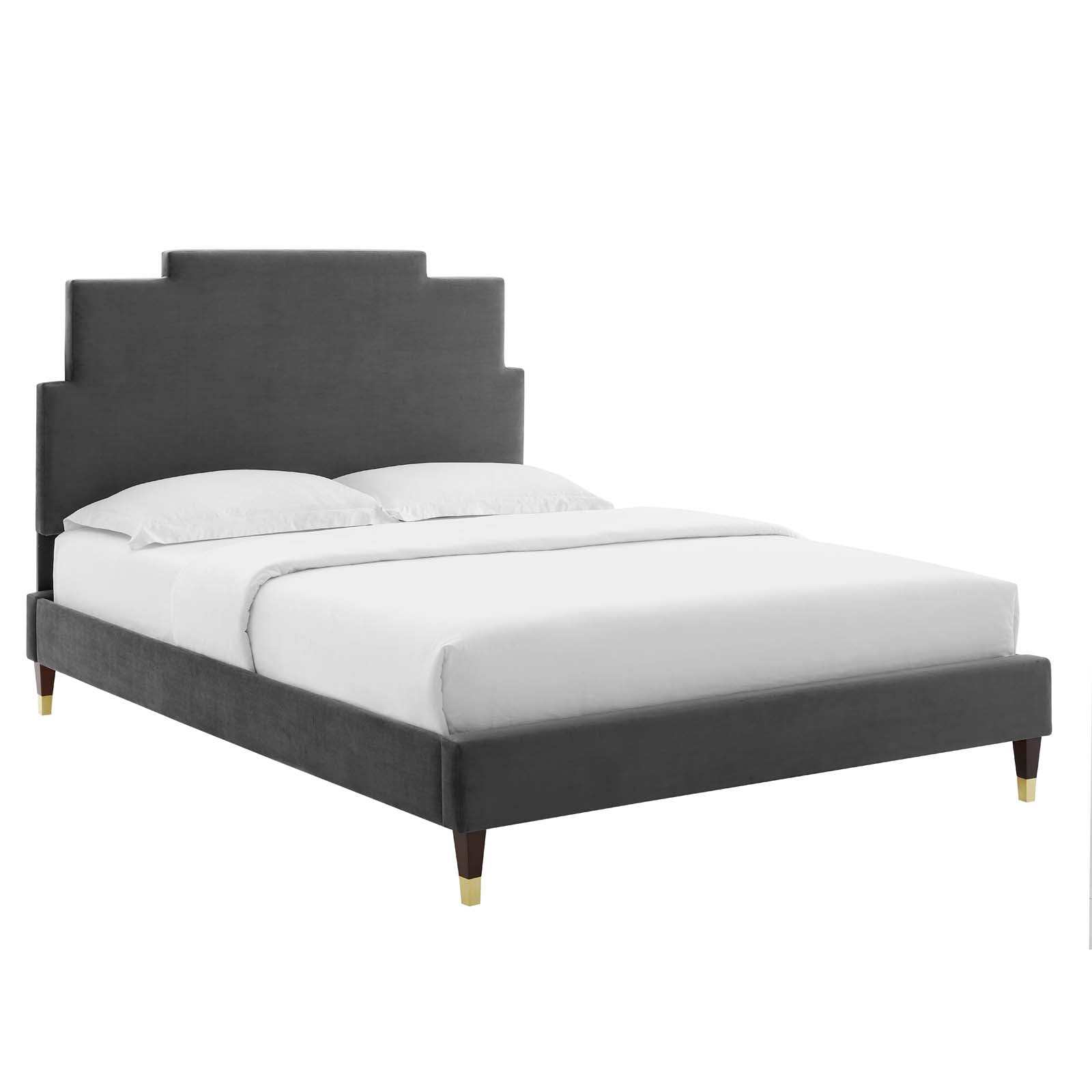 Modway Lindsey Performance Velvet Full Platform Bed | Beds | Modishstore-2