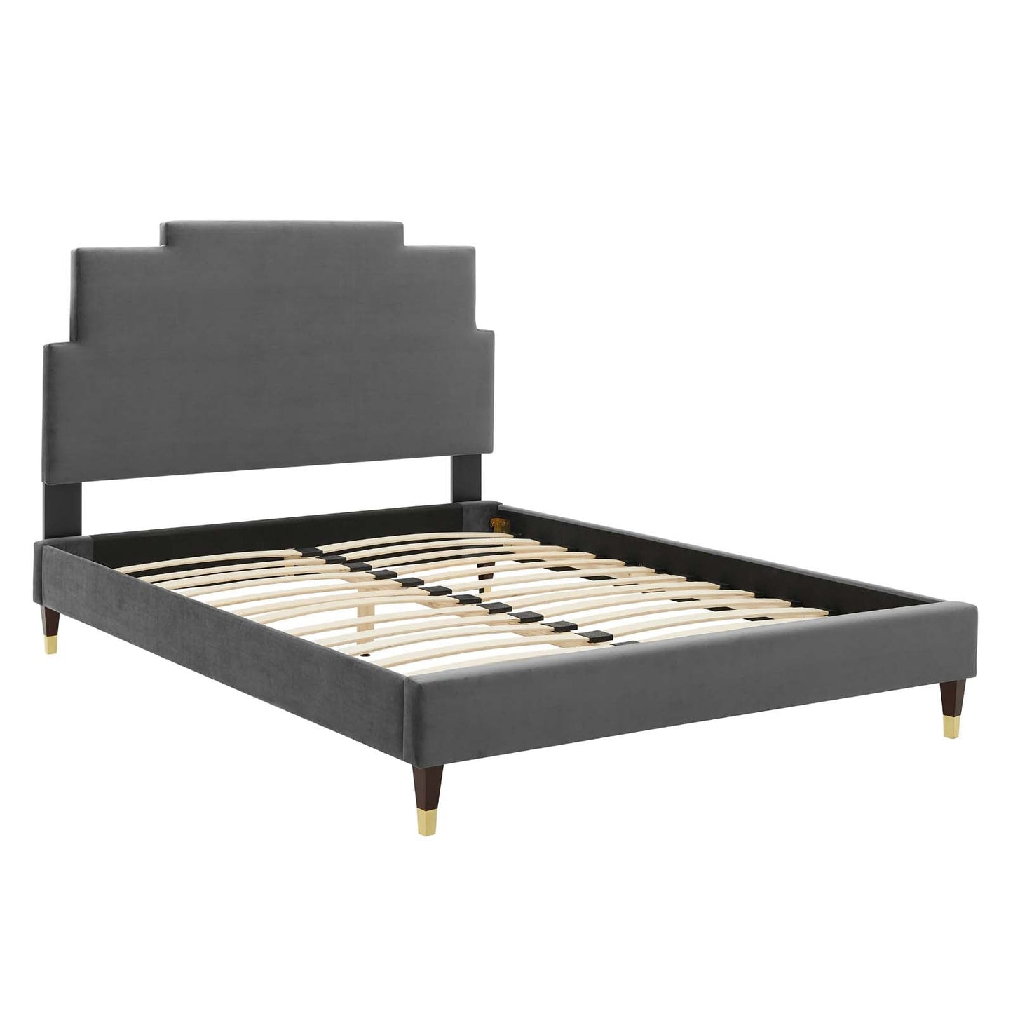 Modway Lindsey Performance Velvet Full Platform Bed | Beds | Modishstore-3