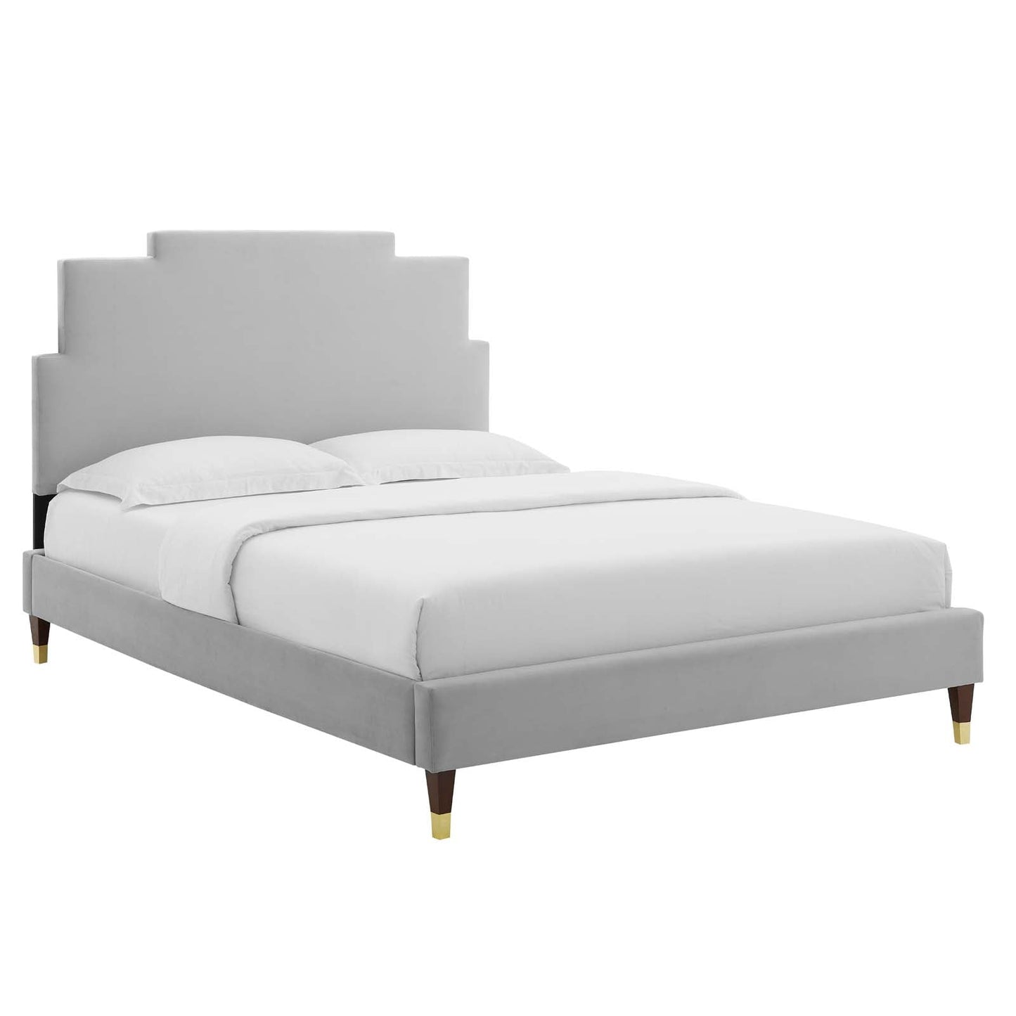 Modway Lindsey Performance Velvet Full Platform Bed | Beds | Modishstore-16