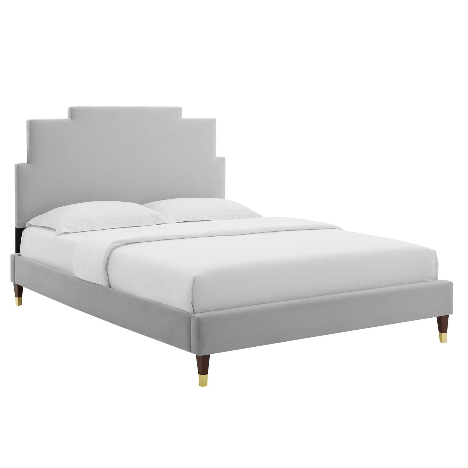 Modway Lindsey Performance Velvet Full Platform Bed | Beds | Modishstore-16