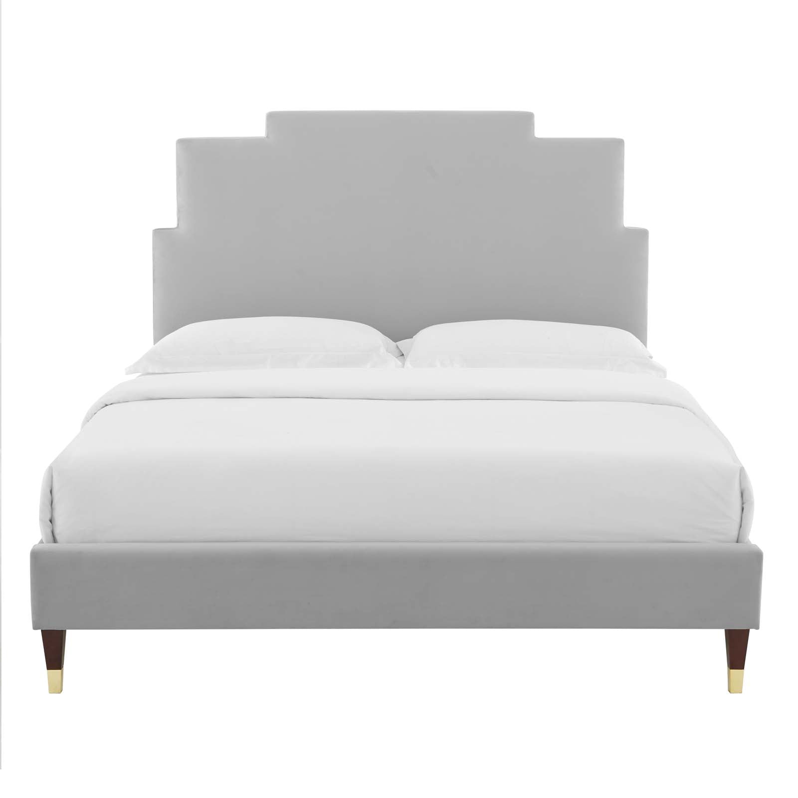 Modway Lindsey Performance Velvet Full Platform Bed | Beds | Modishstore-21