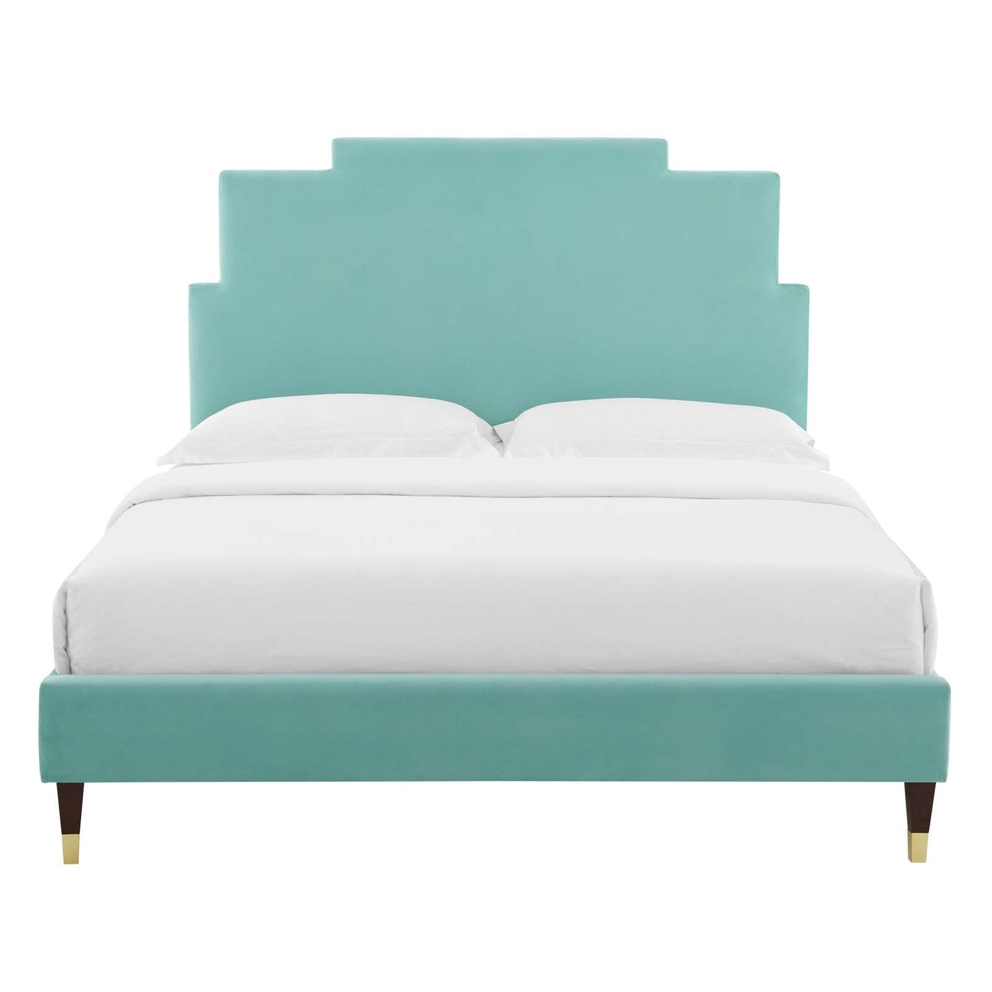 Modway Lindsey Performance Velvet Full Platform Bed | Beds | Modishstore-28
