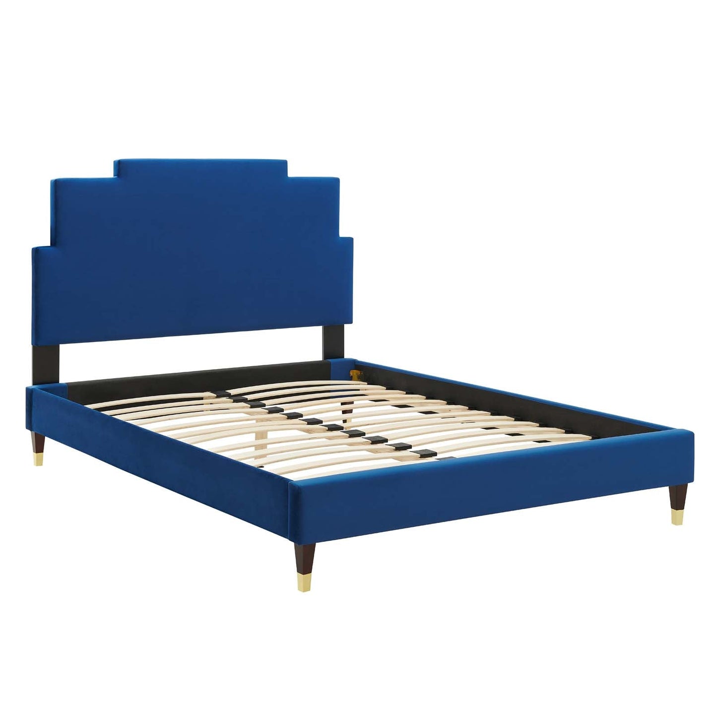 Modway Lindsey Performance Velvet Full Platform Bed | Beds | Modishstore-31