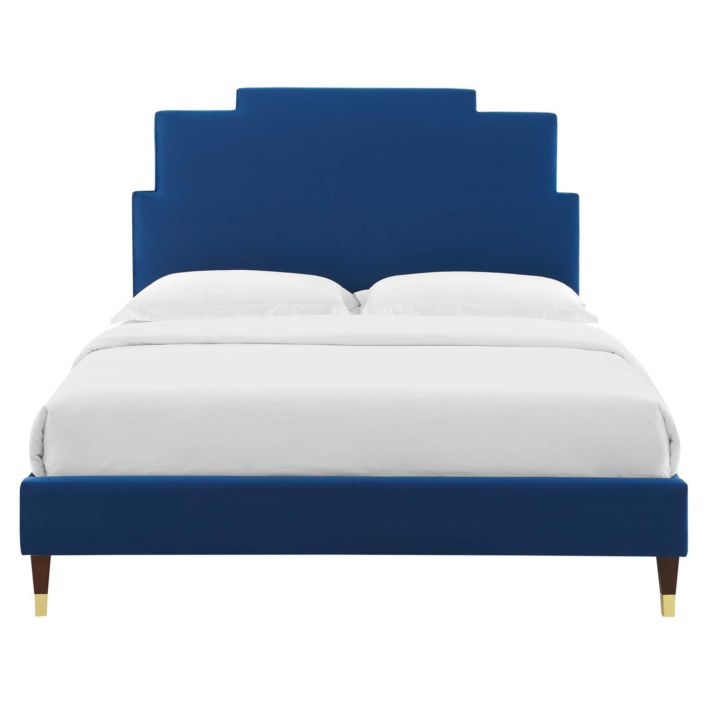 Modway Lindsey Performance Velvet Full Platform Bed | Beds | Modishstore-35