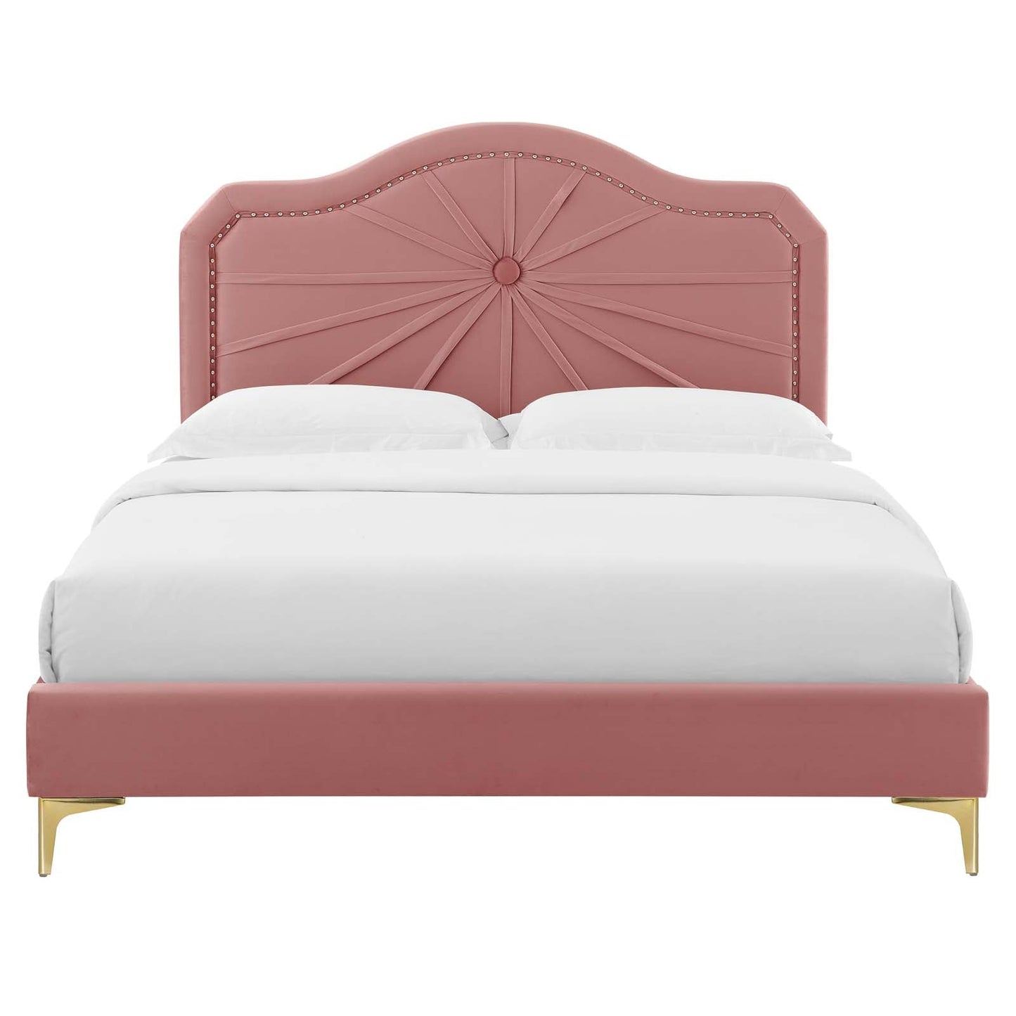 Modway Portia Performance Velvet Twin Platform Bed | Beds | Modishstore-13