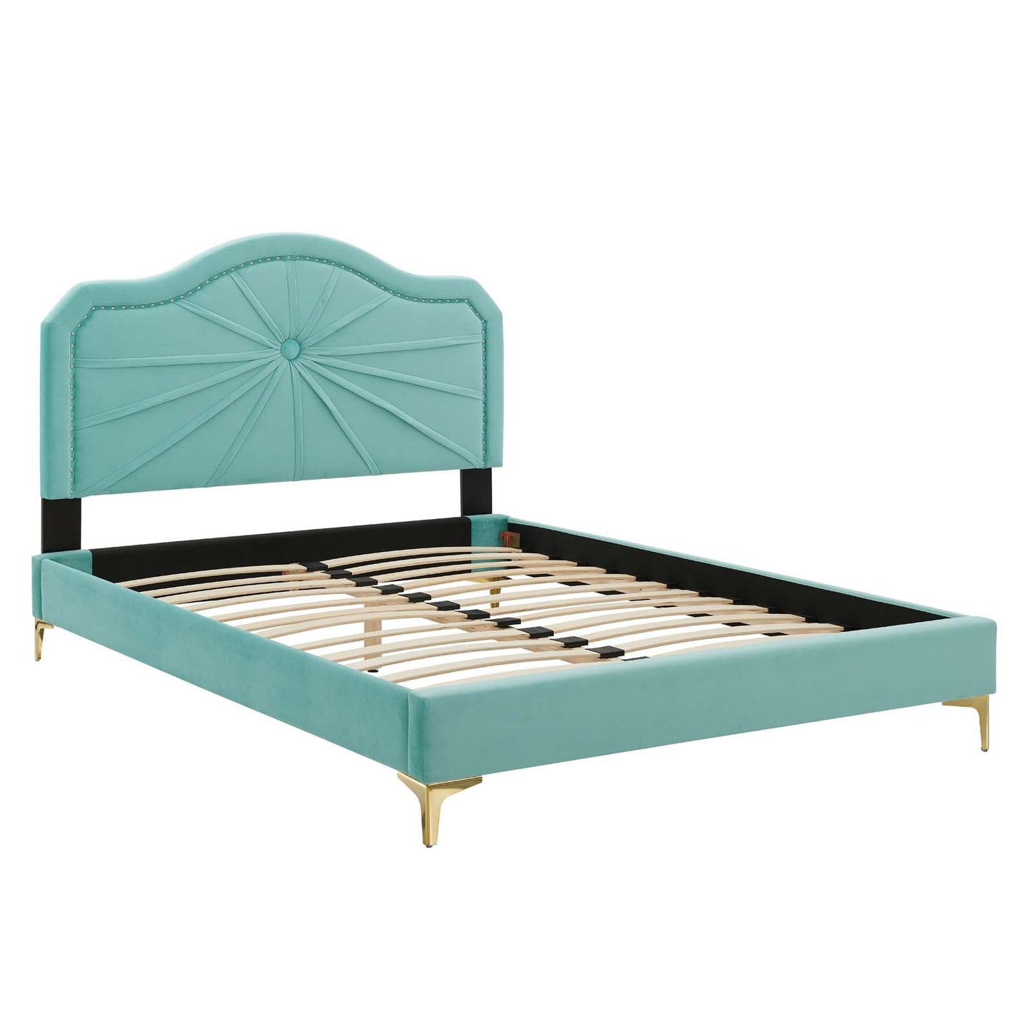 Modway Portia Performance Velvet Twin Platform Bed | Beds | Modishstore-24