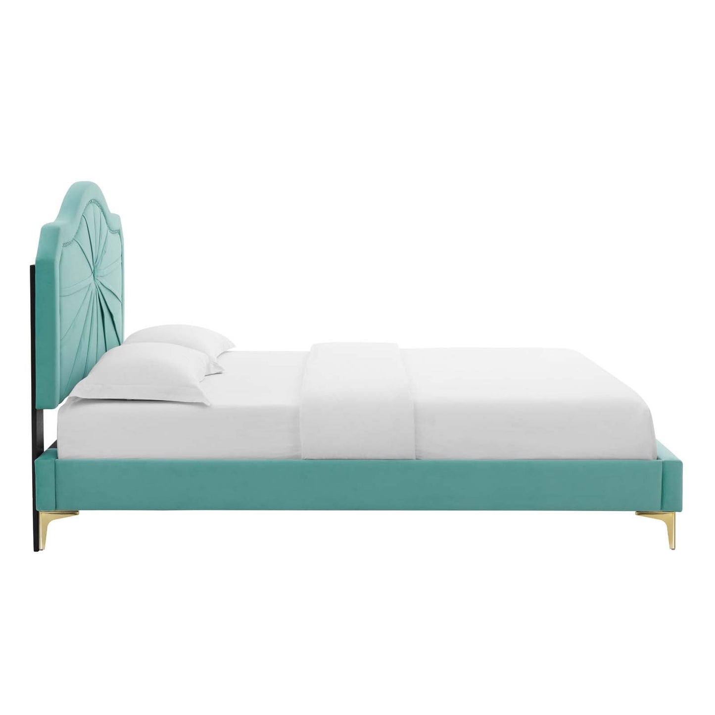 Modway Portia Performance Velvet Twin Platform Bed | Beds | Modishstore-26