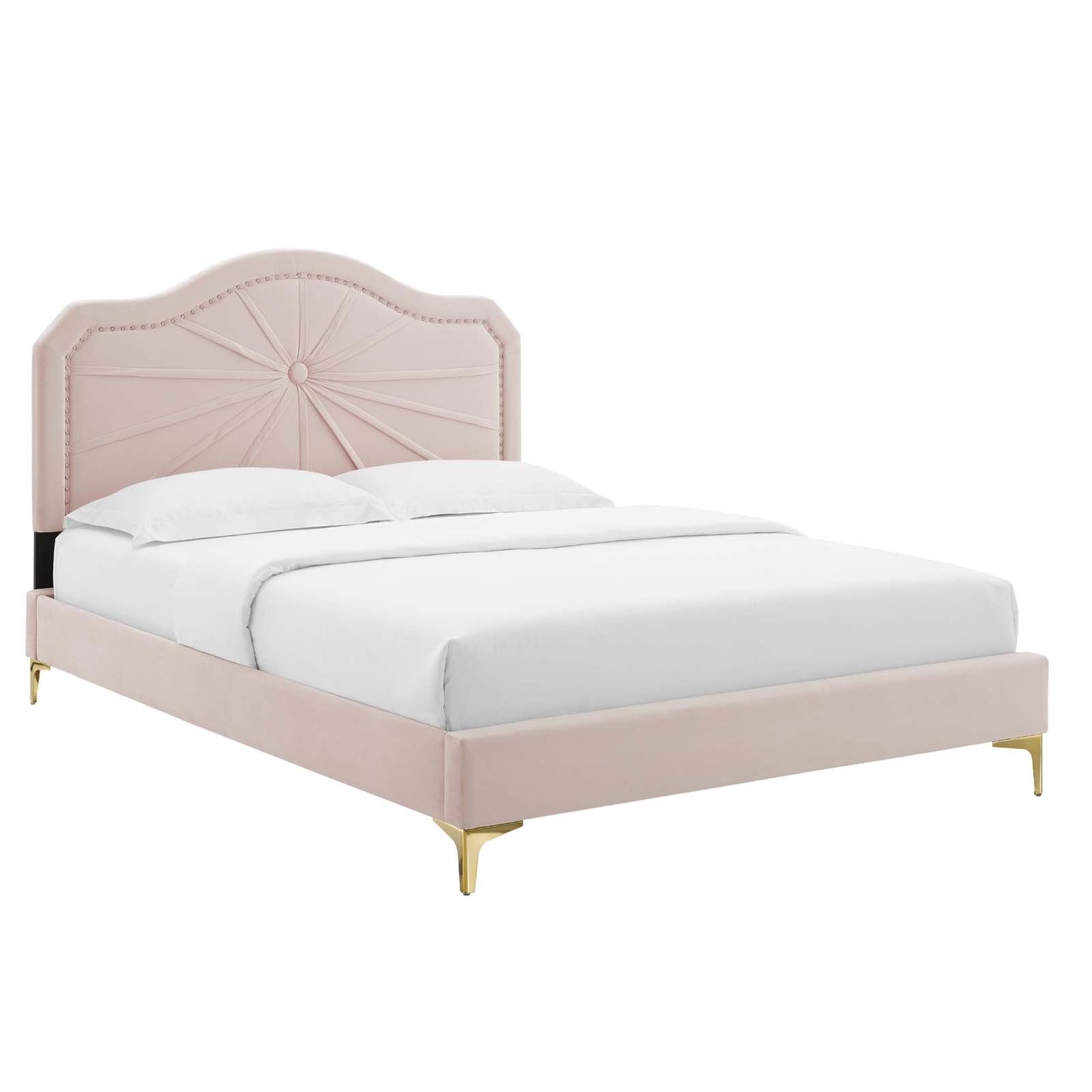 Modway Portia Performance Velvet Twin Platform Bed | Beds | Modishstore-37