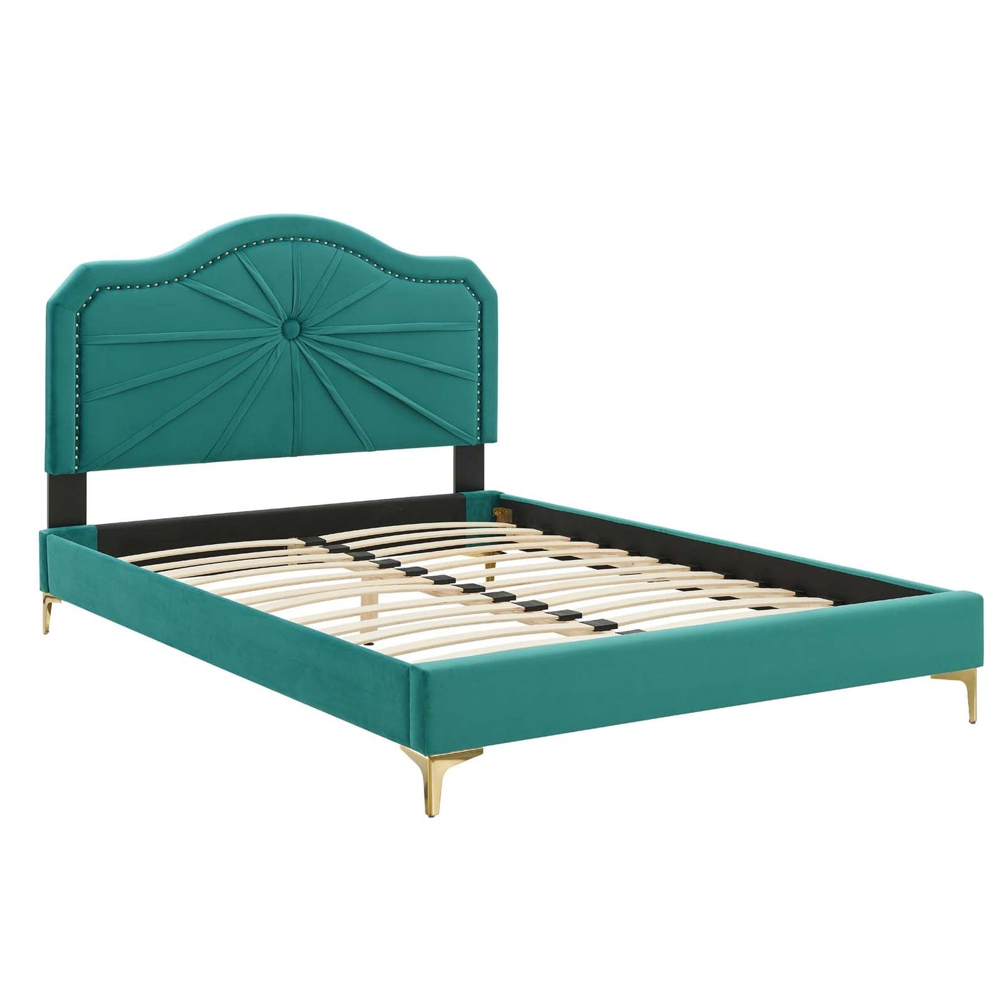 Modway Portia Performance Velvet Twin Platform Bed | Beds | Modishstore-45