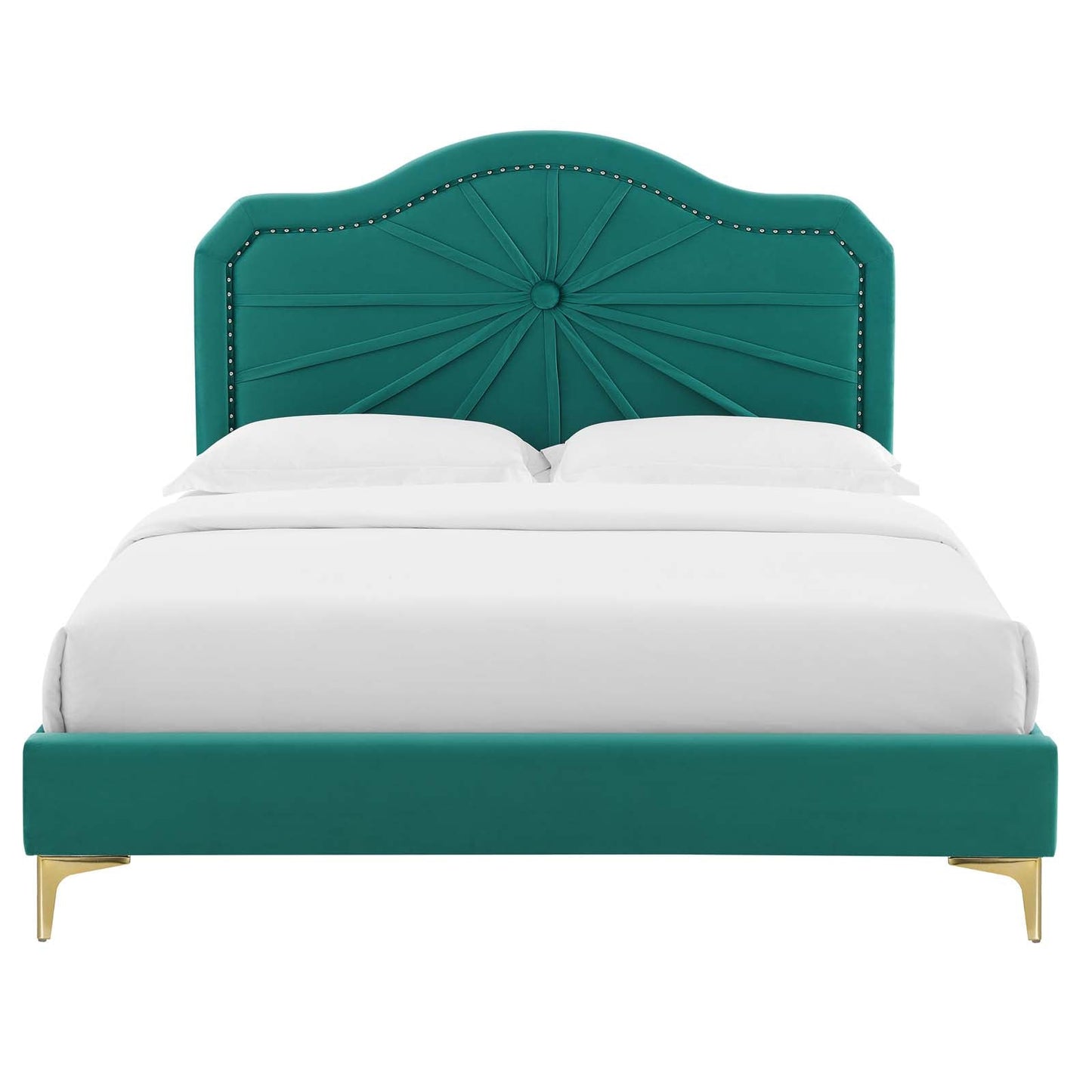 Modway Portia Performance Velvet Twin Platform Bed | Beds | Modishstore-49