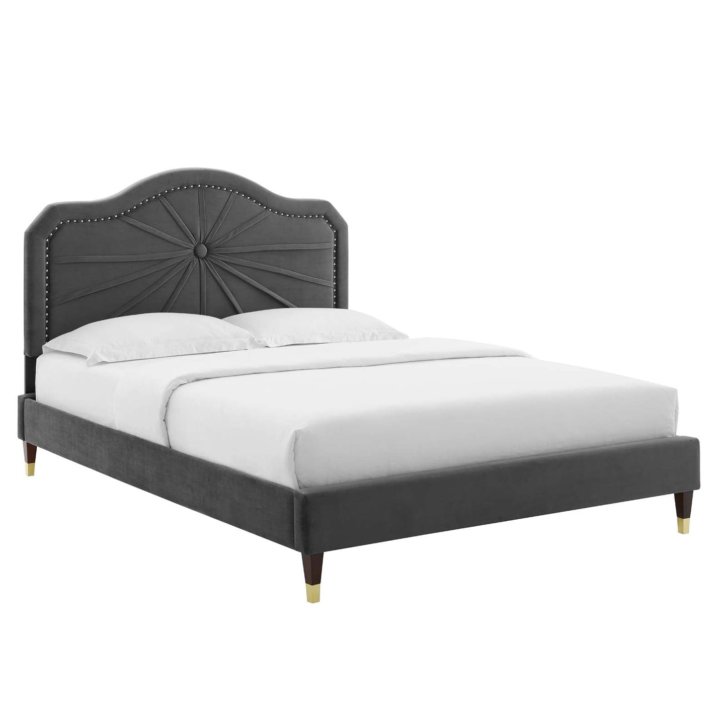 Modway Portia Performance Velvet Twin Platform Bed | Beds | Modishstore-2