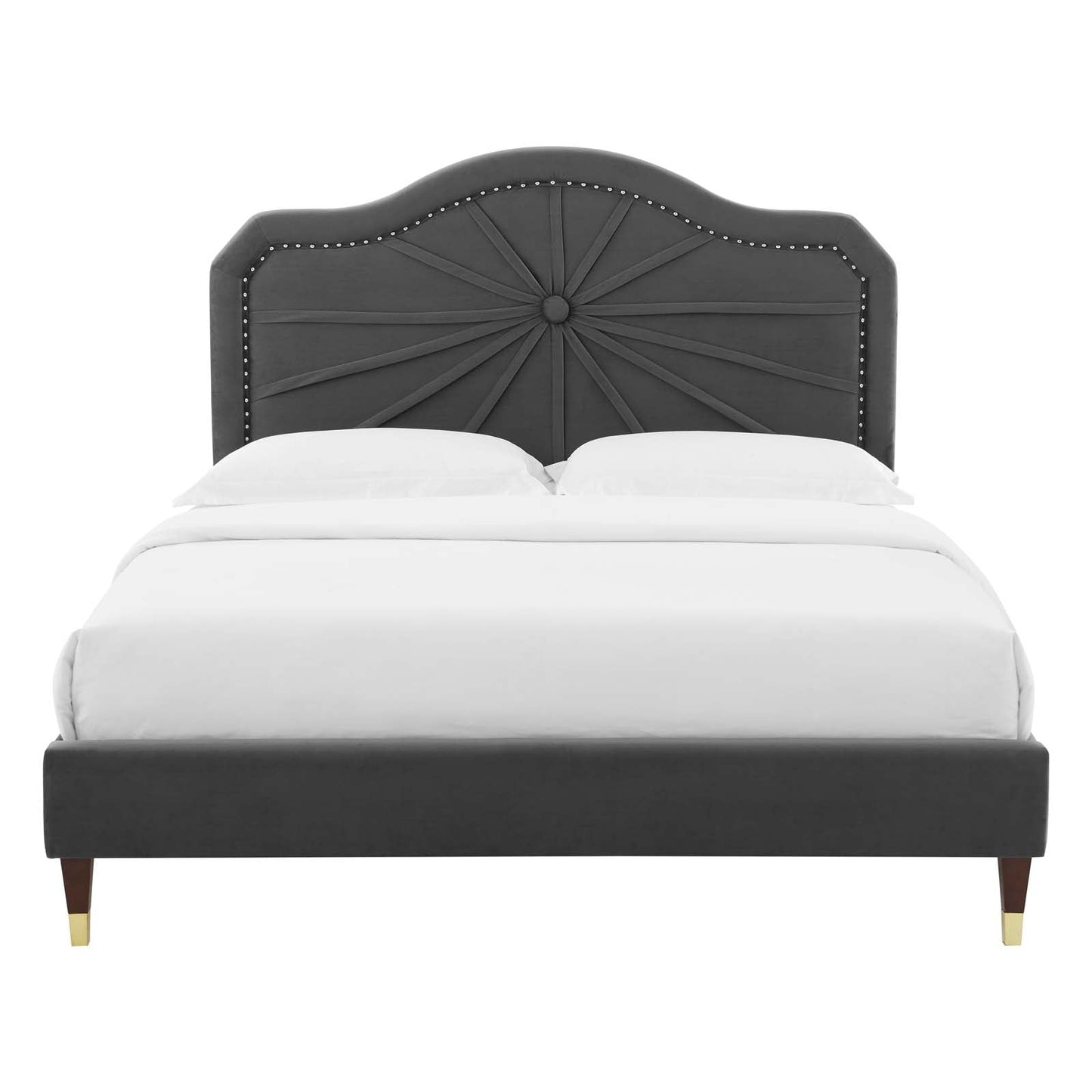 Modway Portia Performance Velvet Twin Platform Bed | Beds | Modishstore-6
