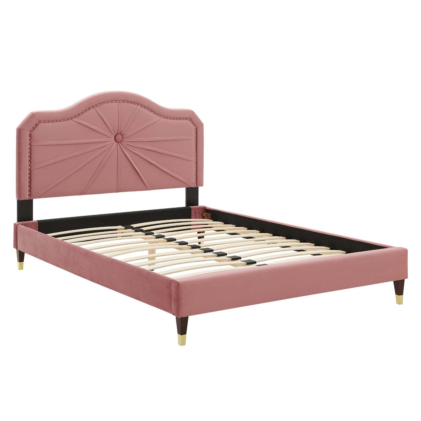 Modway Portia Performance Velvet Twin Platform Bed | Beds | Modishstore-11