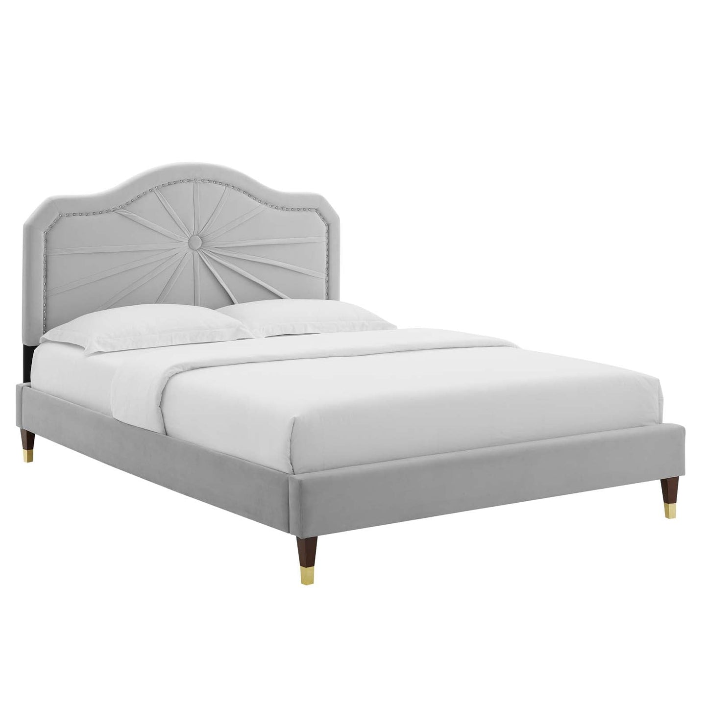 Modway Portia Performance Velvet Twin Platform Bed | Beds | Modishstore-18