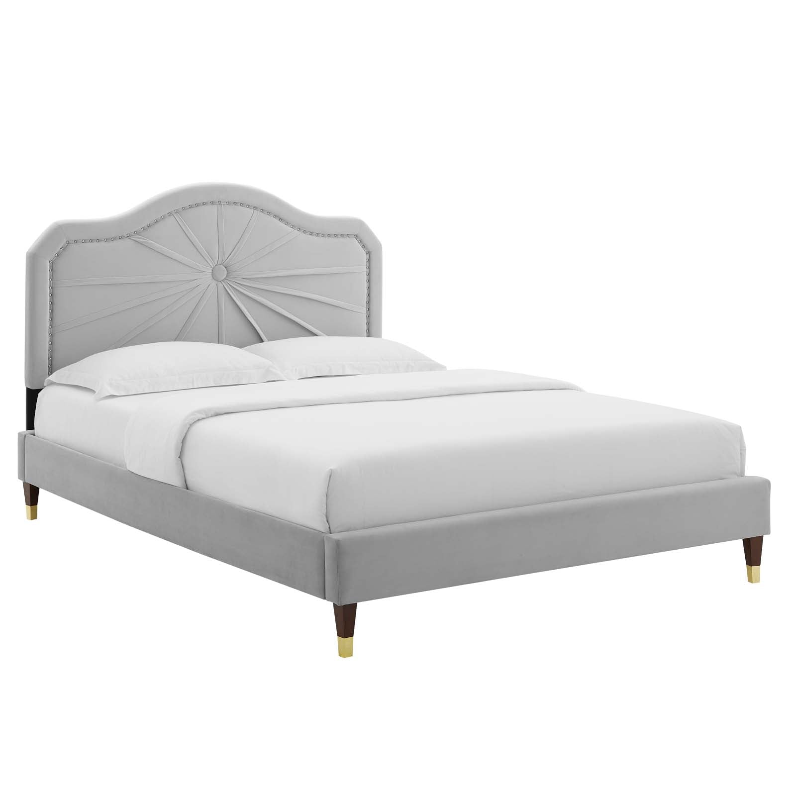 Modway Portia Performance Velvet Twin Platform Bed | Beds | Modishstore-18