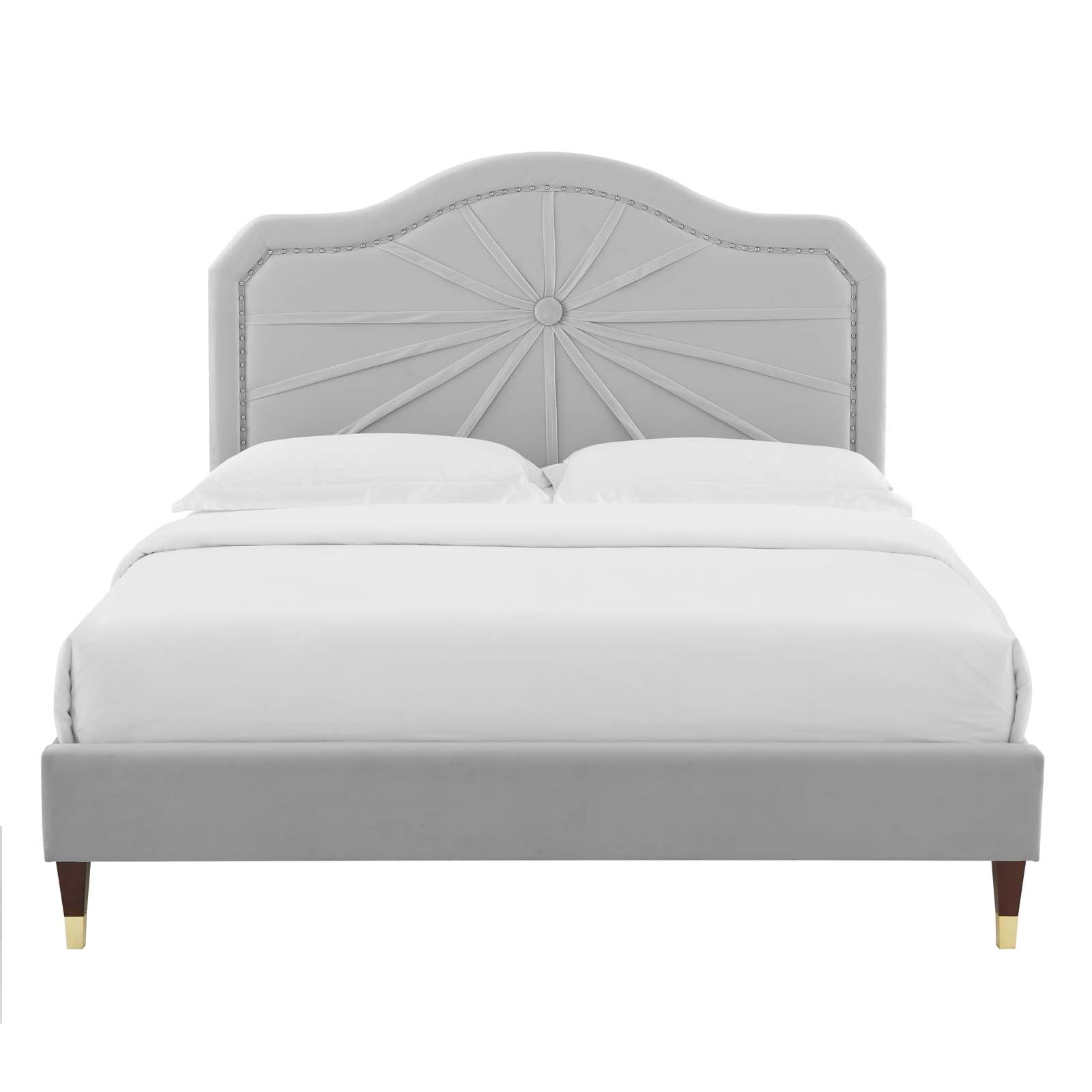 Modway Portia Performance Velvet Twin Platform Bed | Beds | Modishstore-22
