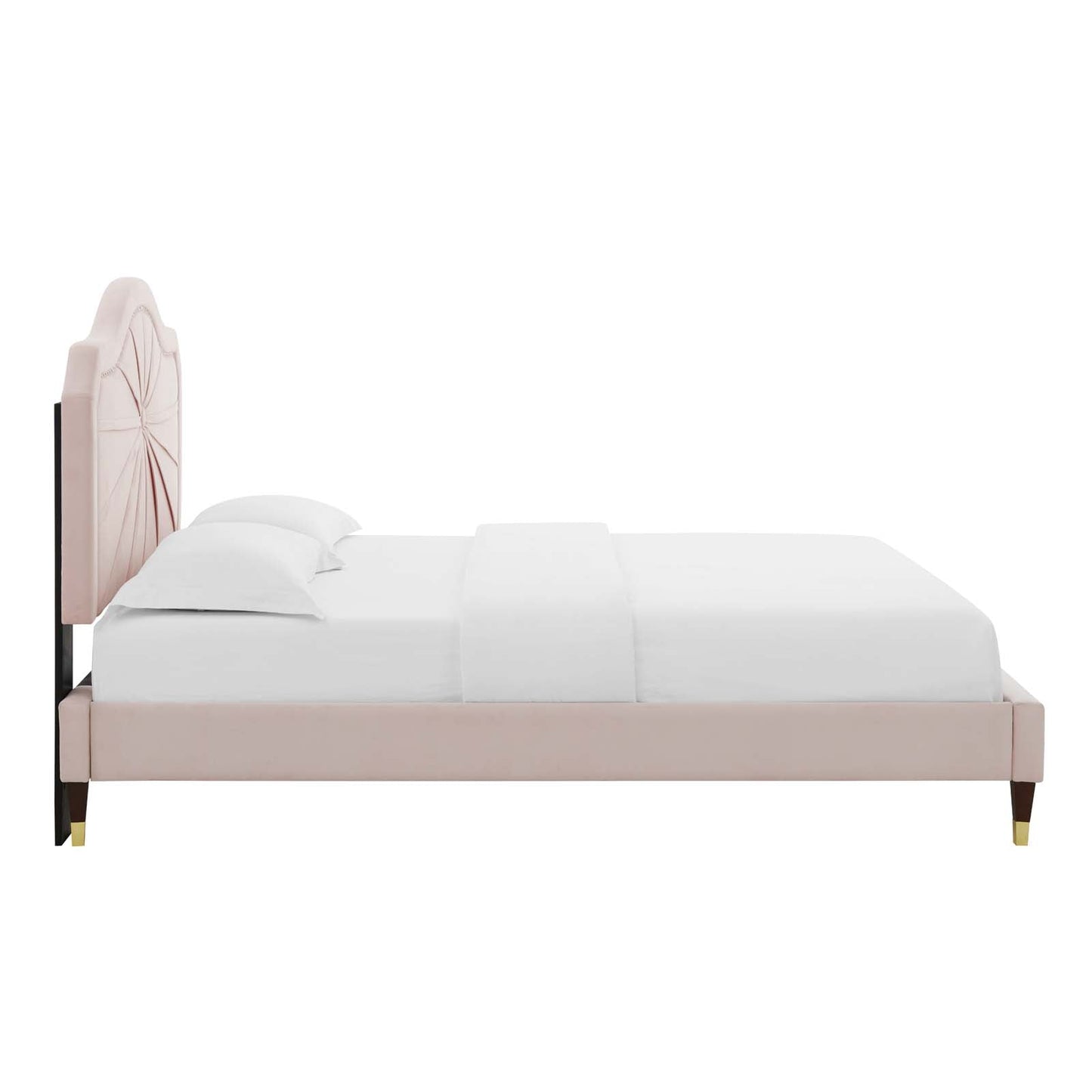 Modway Portia Performance Velvet Twin Platform Bed | Beds | Modishstore-44