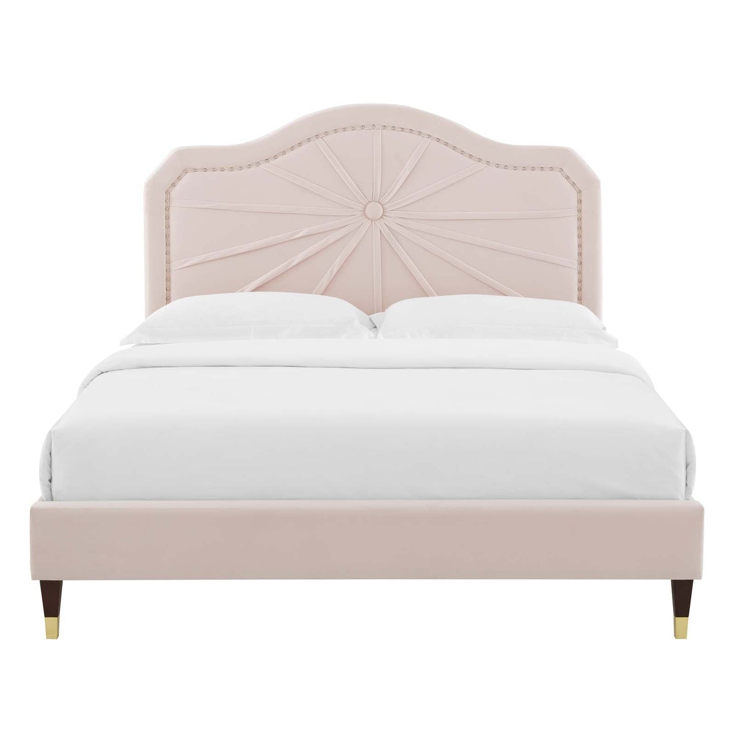 Modway Portia Performance Velvet Twin Platform Bed | Beds | Modishstore-45