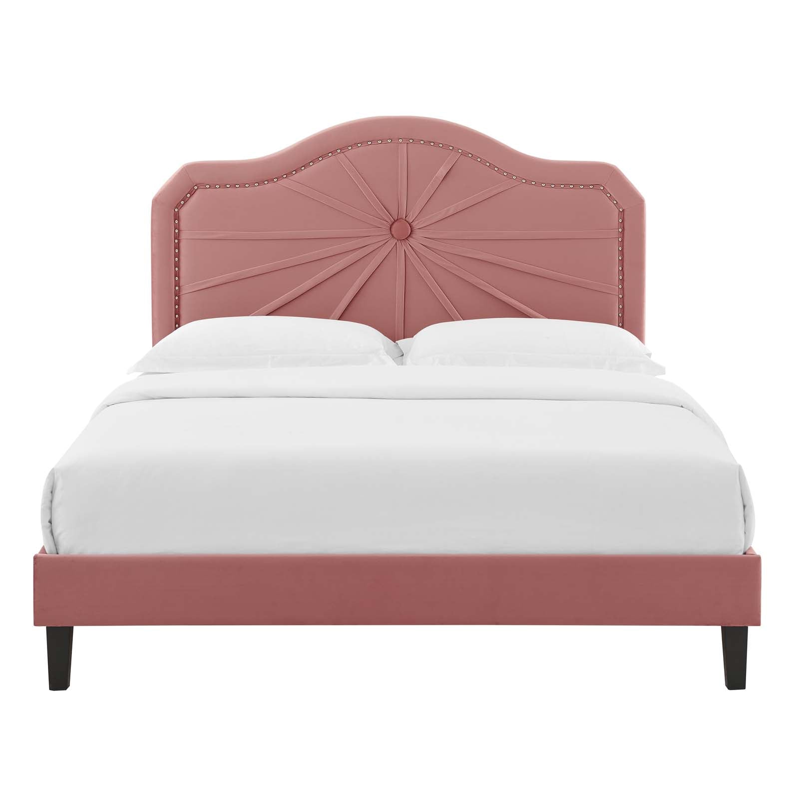Modway Portia Performance Velvet Twin Platform Bed | Beds | Modishstore-14
