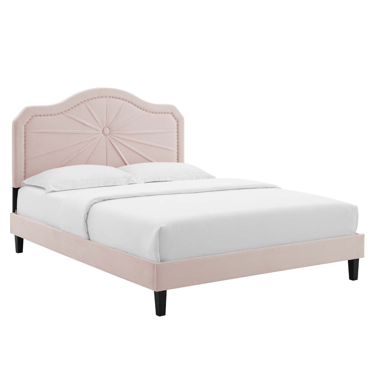 Modway Portia Performance Velvet Twin Platform Bed | Beds | Modishstore-41