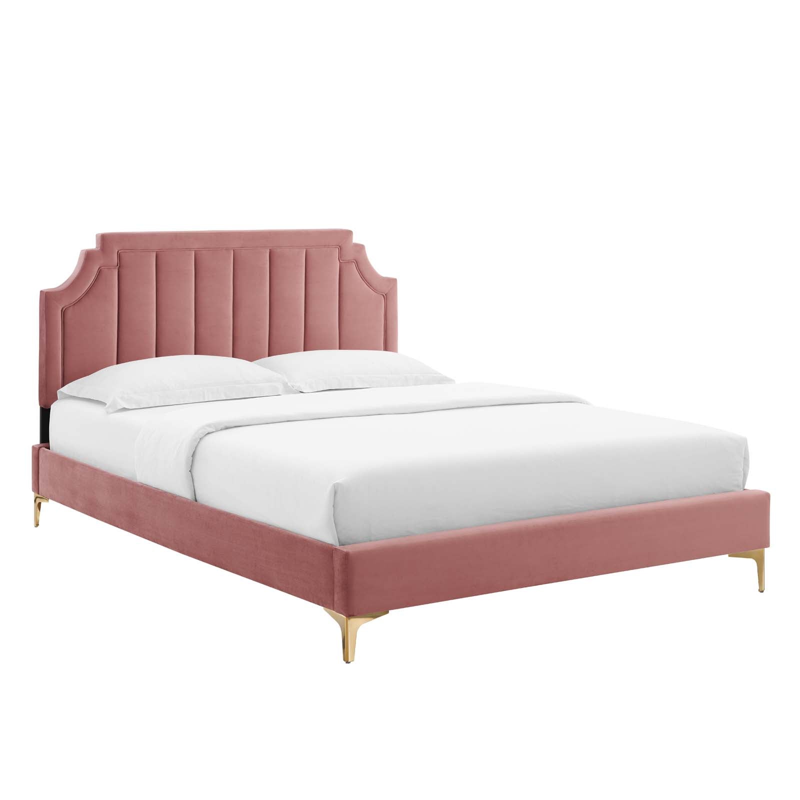 Modway Sienna Performance Velvet Twin Platform Bed | Beds | Modishstore-9