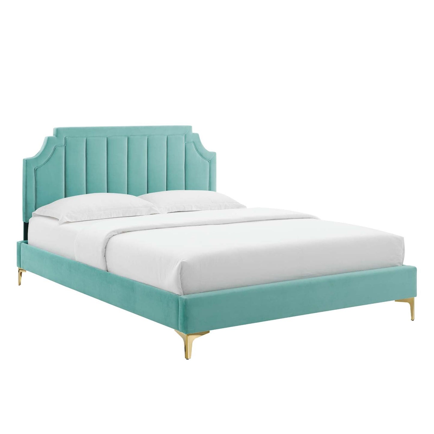 Modway Sienna Performance Velvet Twin Platform Bed | Beds | Modishstore-23