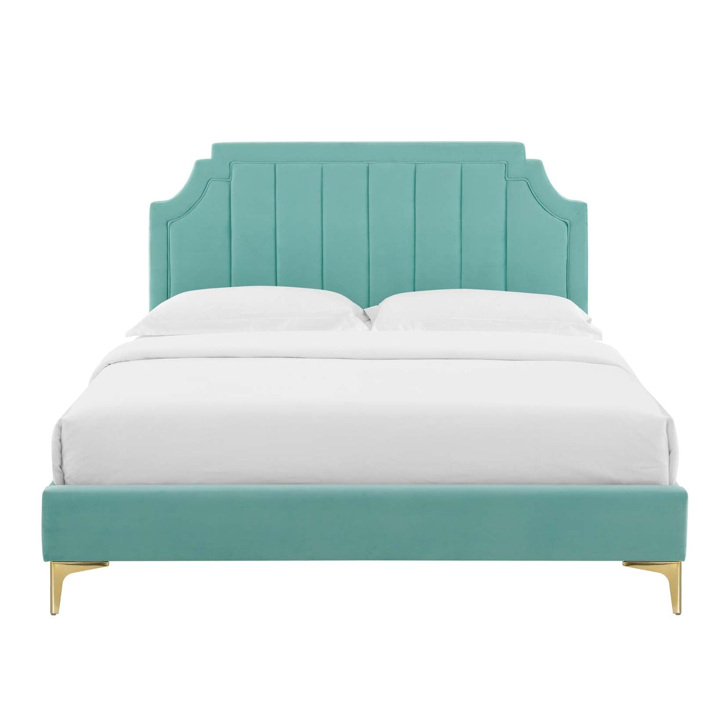 Modway Sienna Performance Velvet Twin Platform Bed | Beds | Modishstore-27