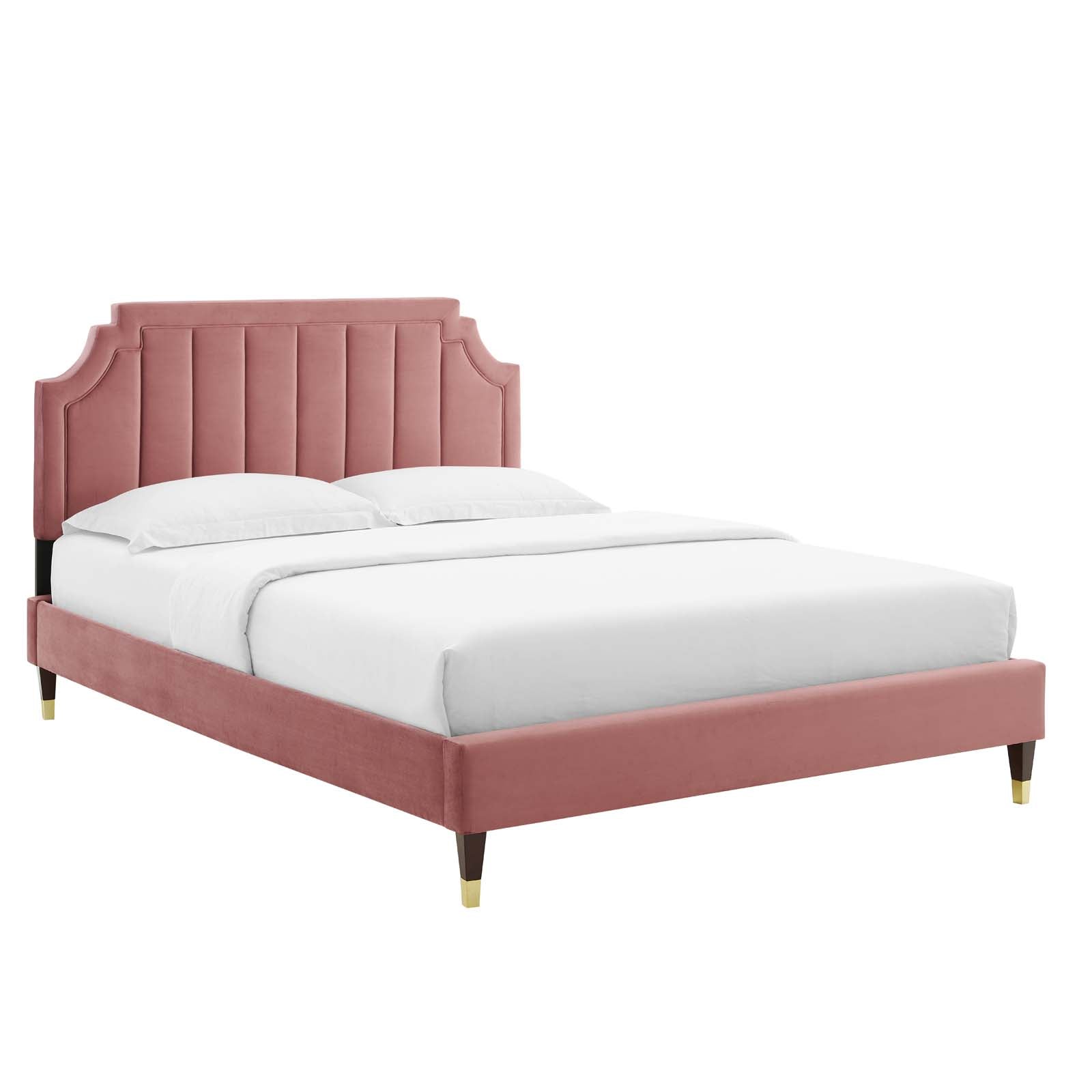 Modway Sienna Performance Velvet Twin Platform Bed | Beds | Modishstore-9