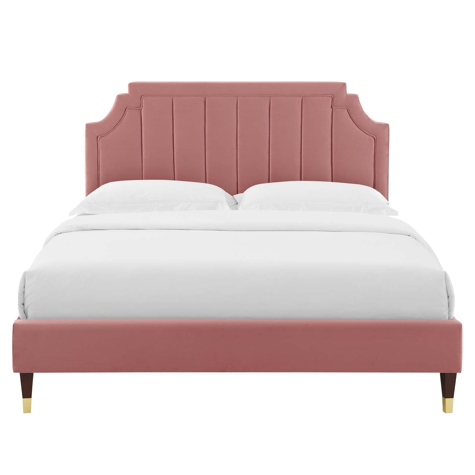 Modway Sienna Performance Velvet Twin Platform Bed | Beds | Modishstore-13