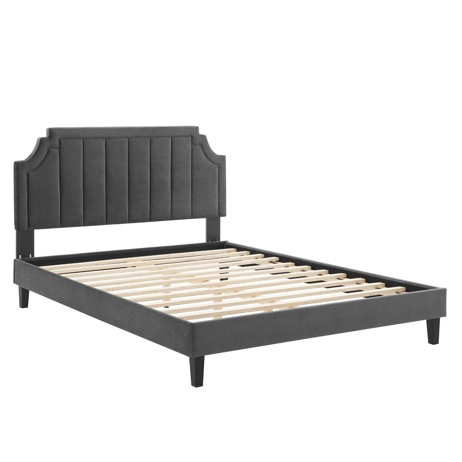 Modway Sienna Performance Velvet Twin Platform Bed | Beds | Modishstore-3