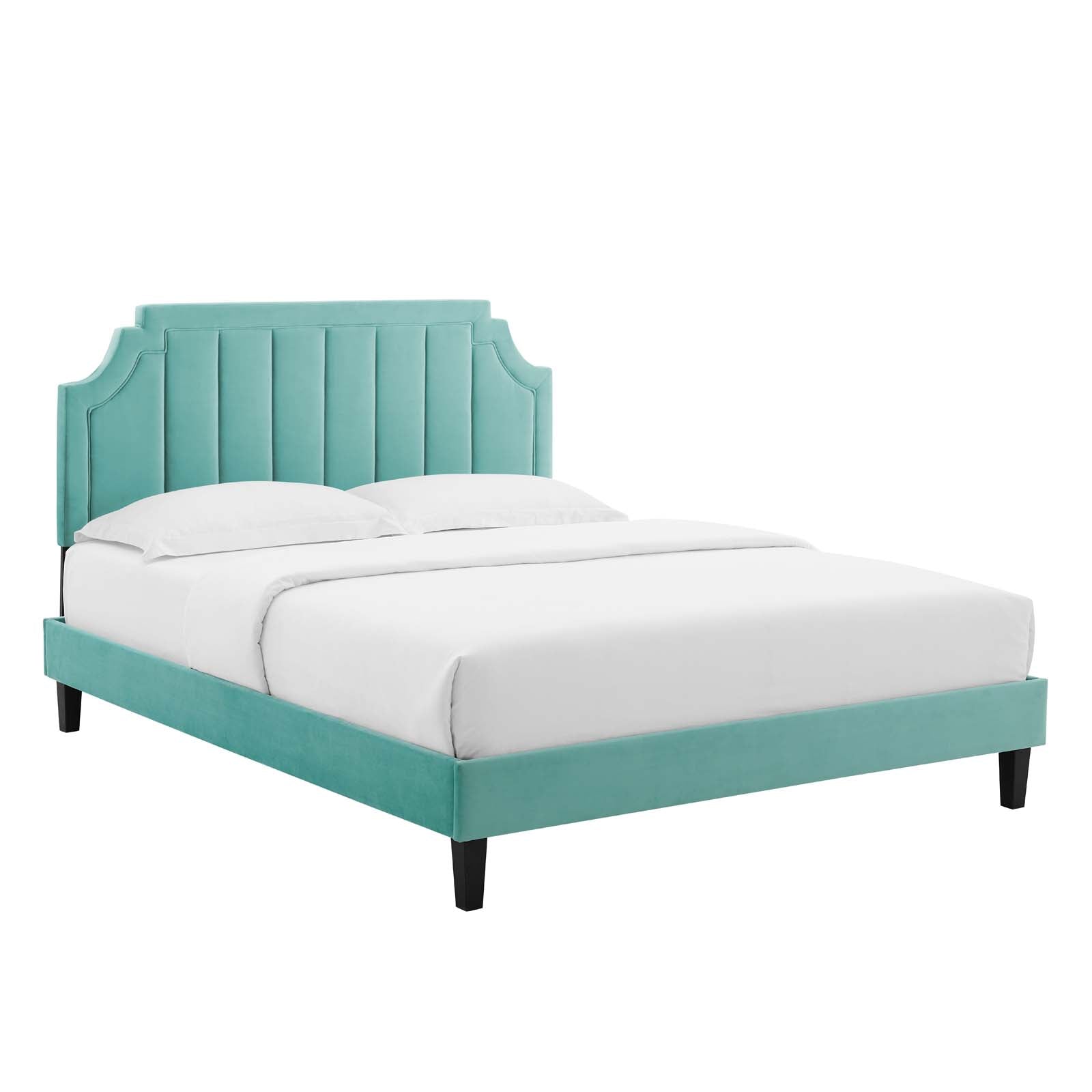 Modway Sienna Performance Velvet Twin Platform Bed | Beds | Modishstore-23