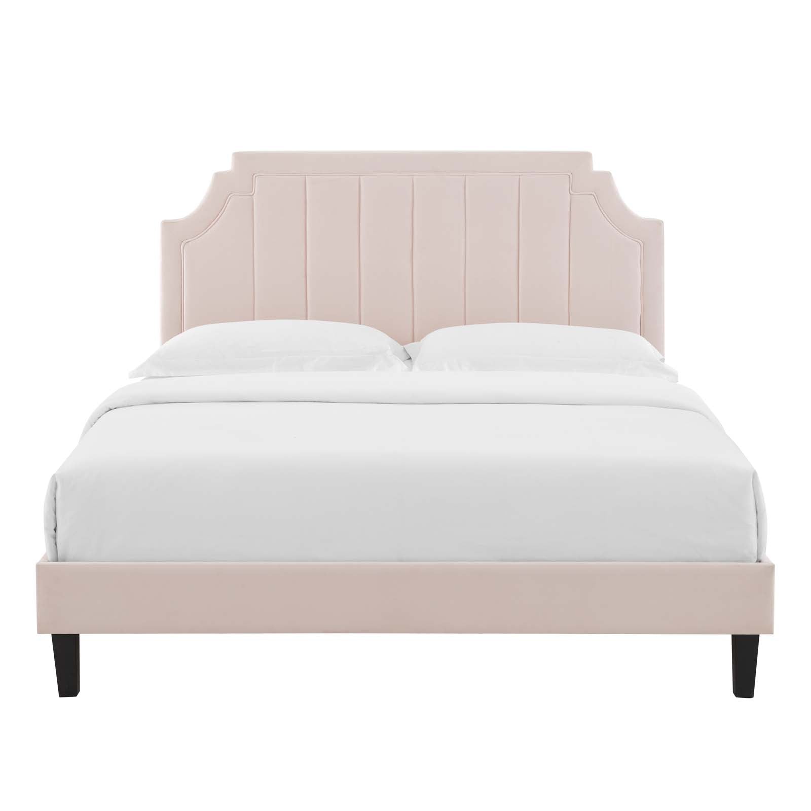 Modway Sienna Performance Velvet Twin Platform Bed | Beds | Modishstore-41