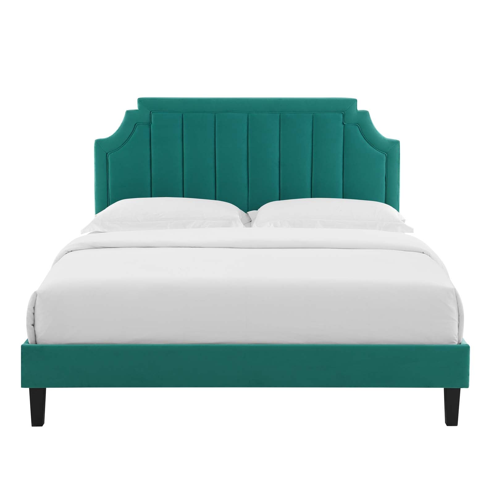Modway Sienna Performance Velvet Twin Platform Bed | Beds | Modishstore-48